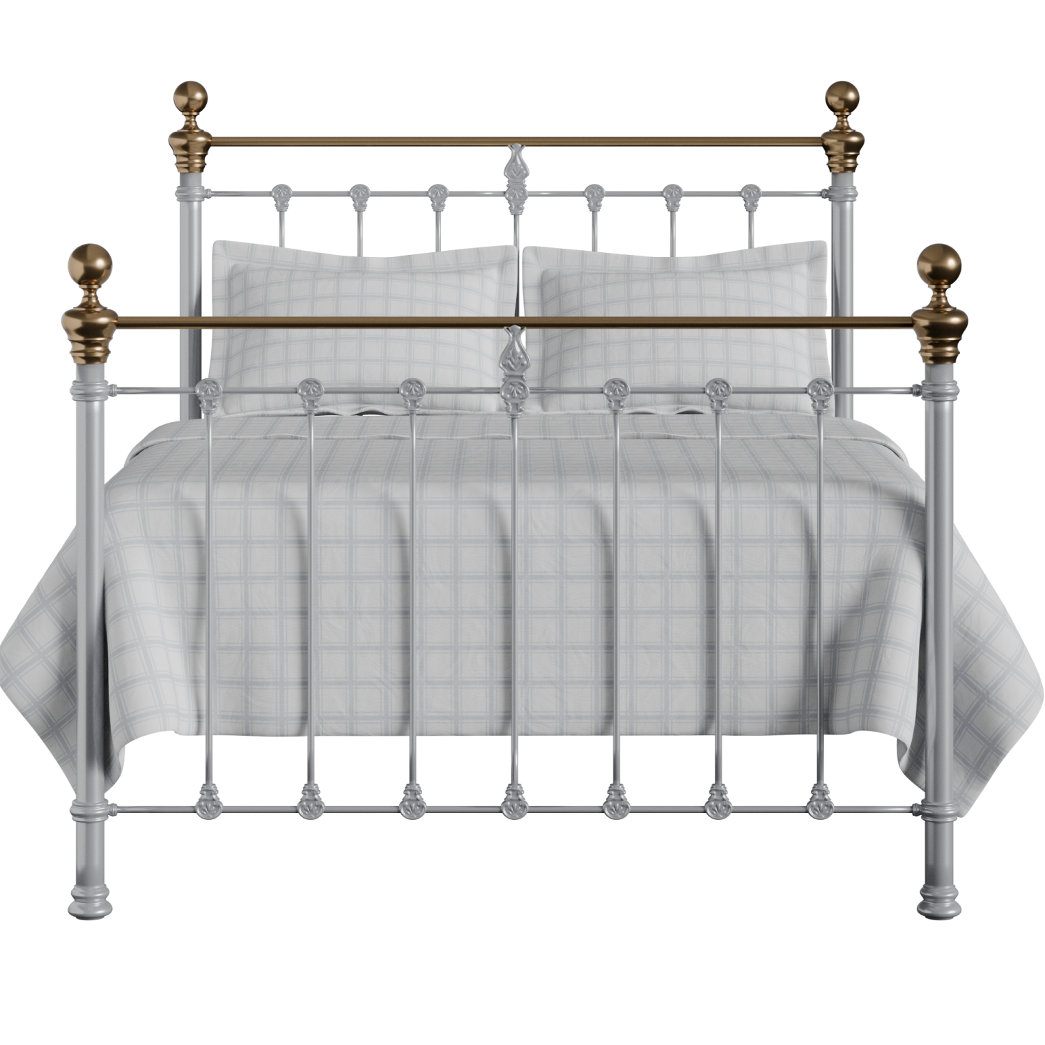 Hamilton iron/metal bed in silver