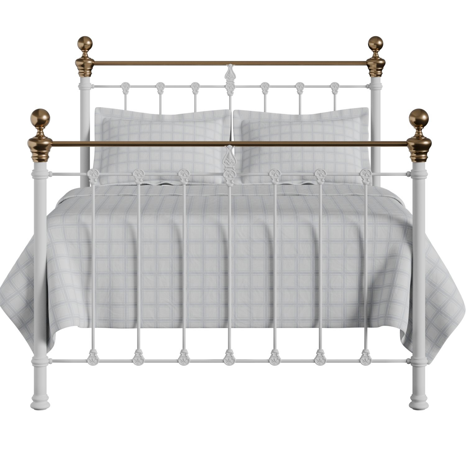 Hamilton iron/metal bed in white