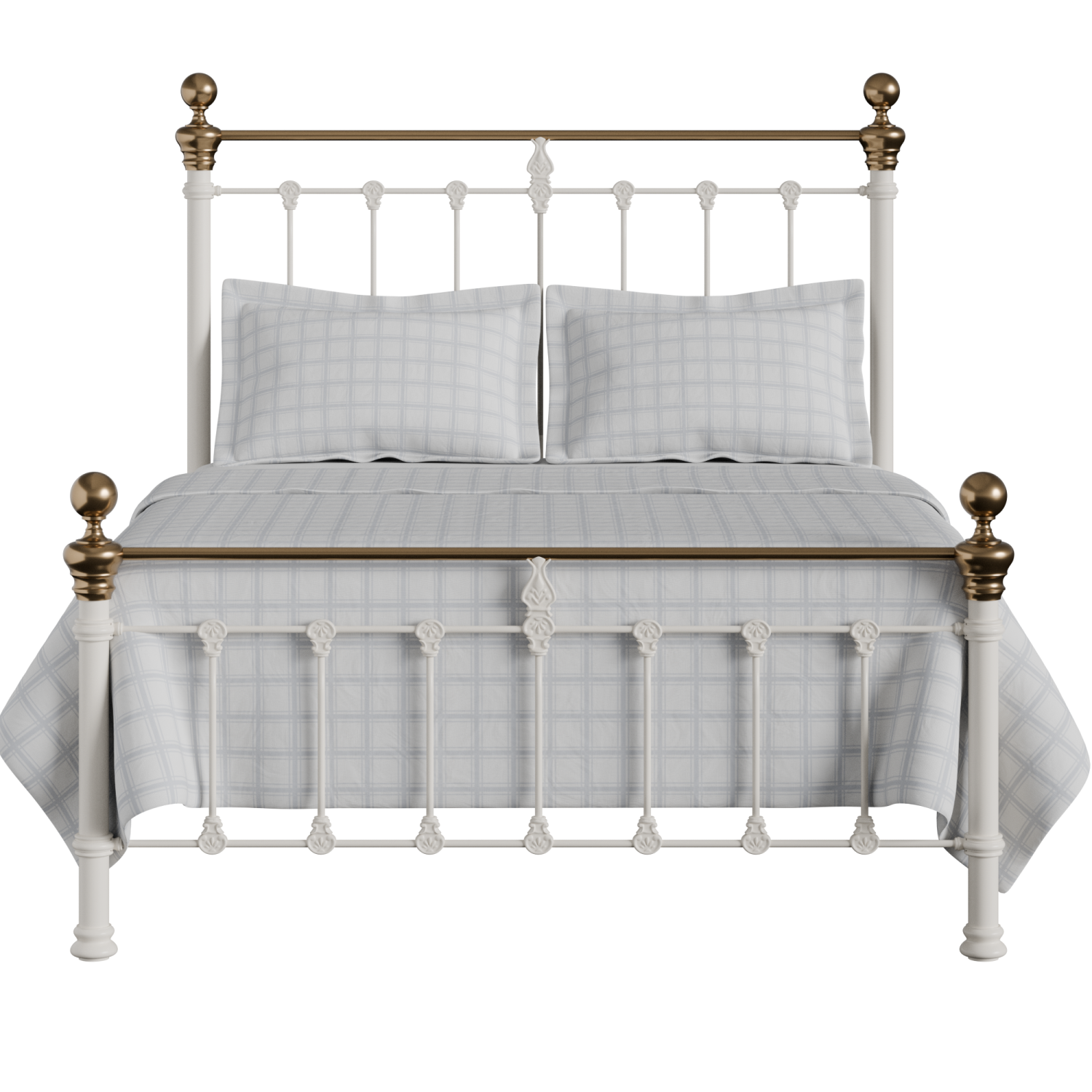 Hamilton Low Footend iron/metal bed in ivory