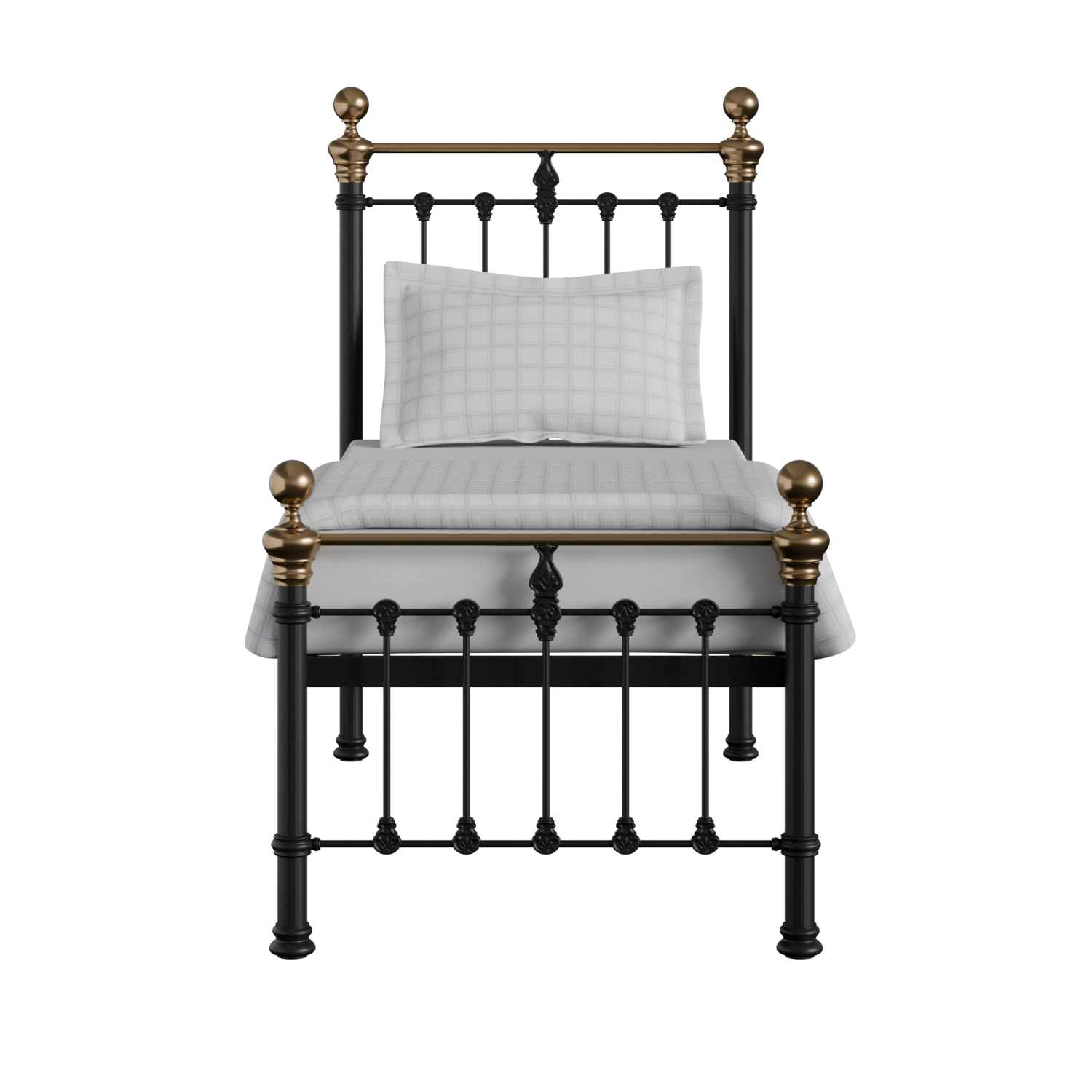 Hamilton Low Footend iron/metal single bed in black