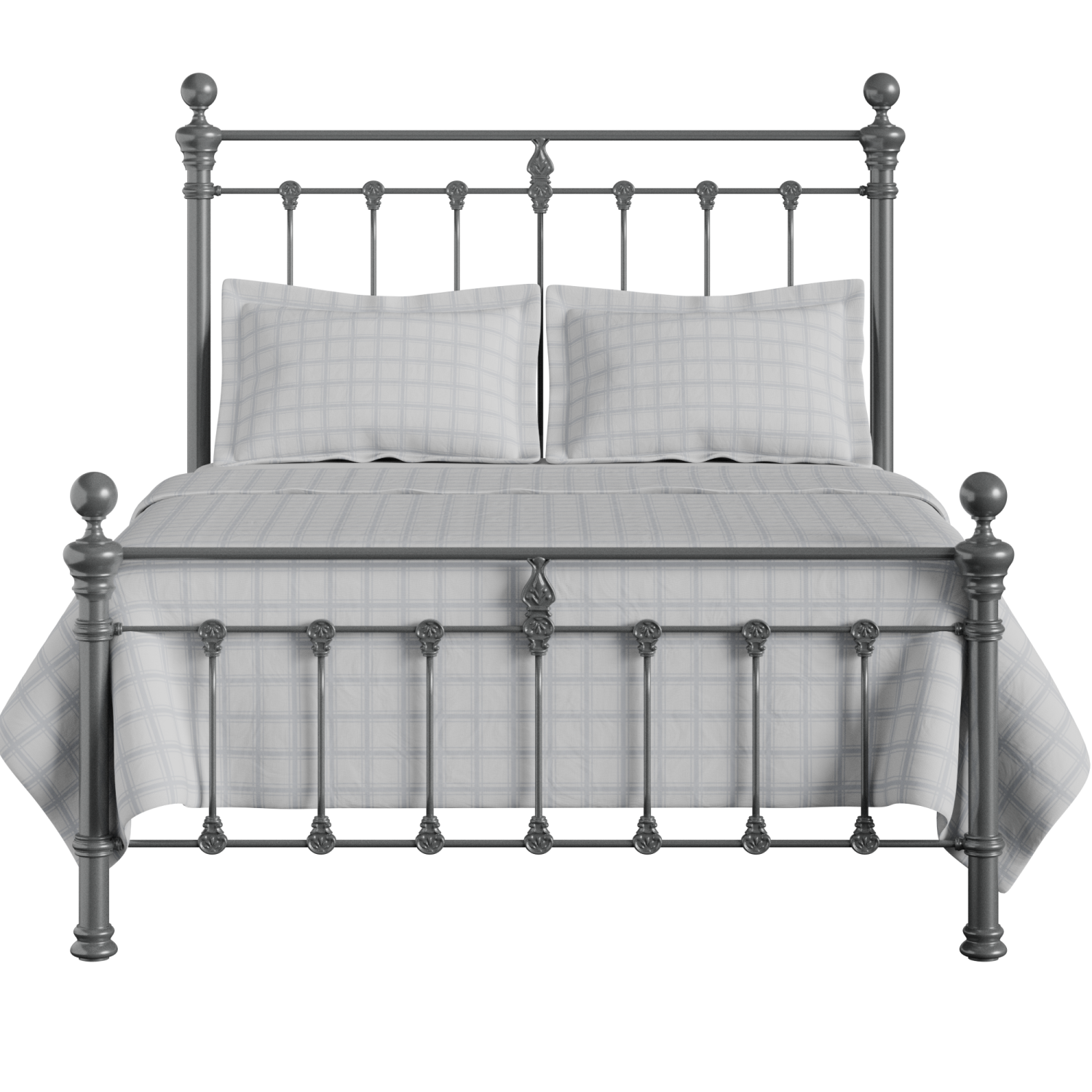 Hamilton Solo Low Footend iron/metal bed in pewter