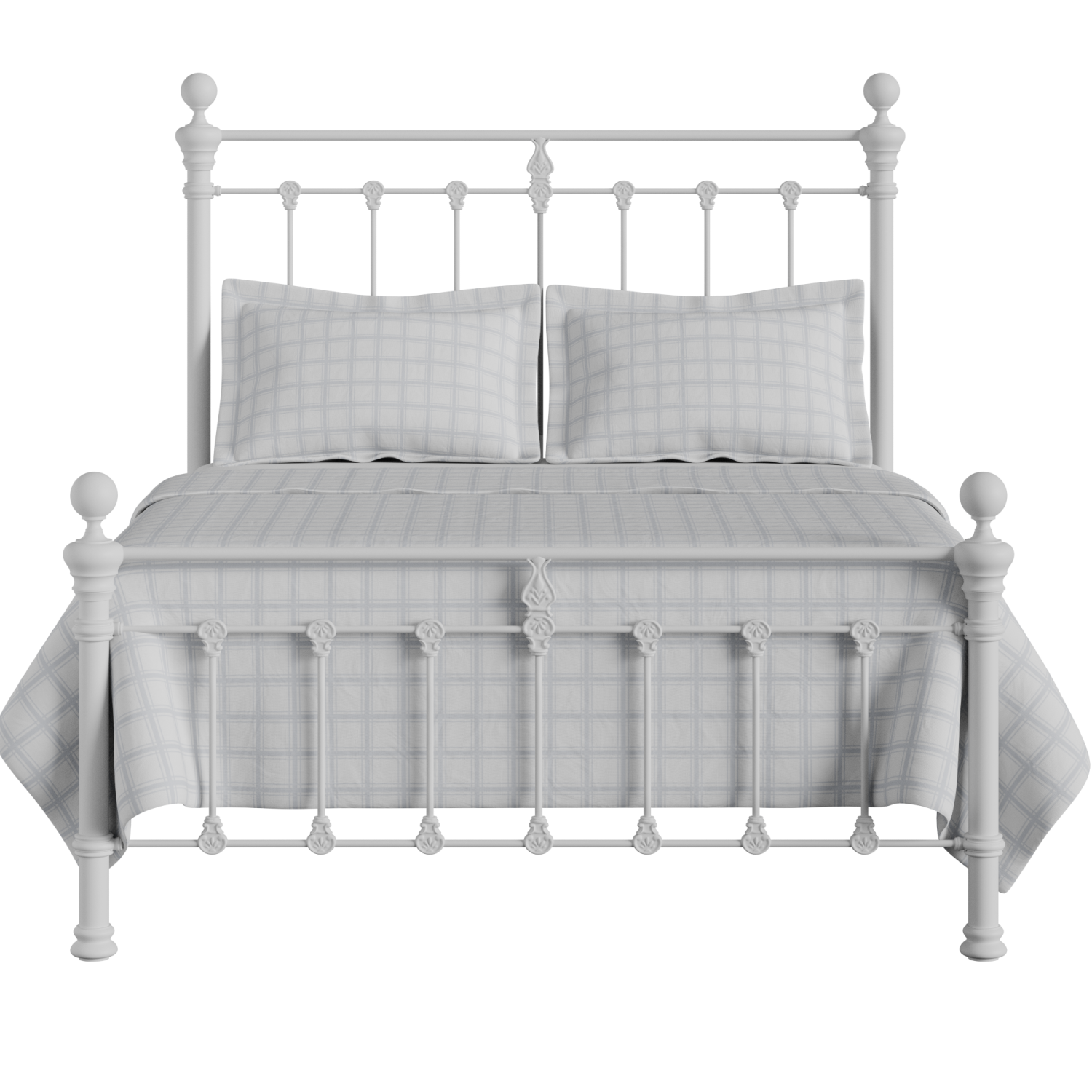 Hamilton Solo Low Footend iron/metal bed in white