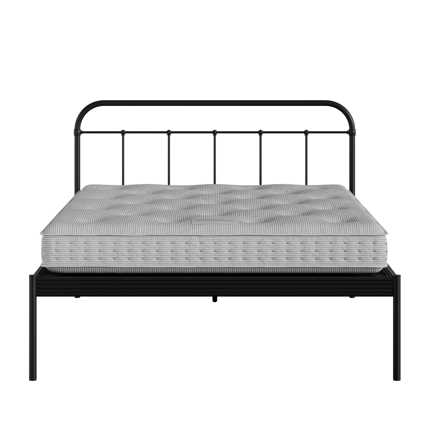 Hampton iron/metal bed in black with Juno mattress