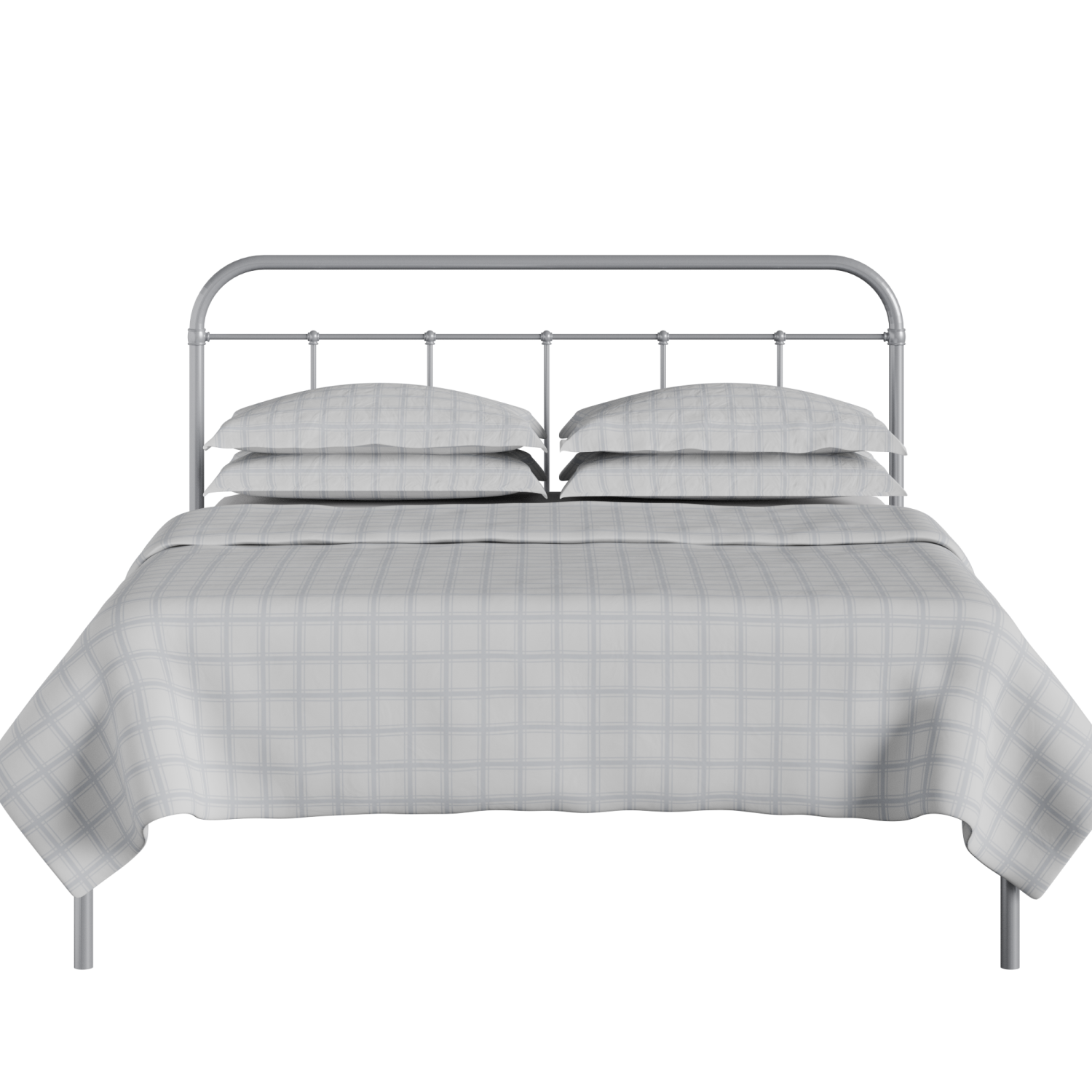 Hampton iron/metal bed in silver