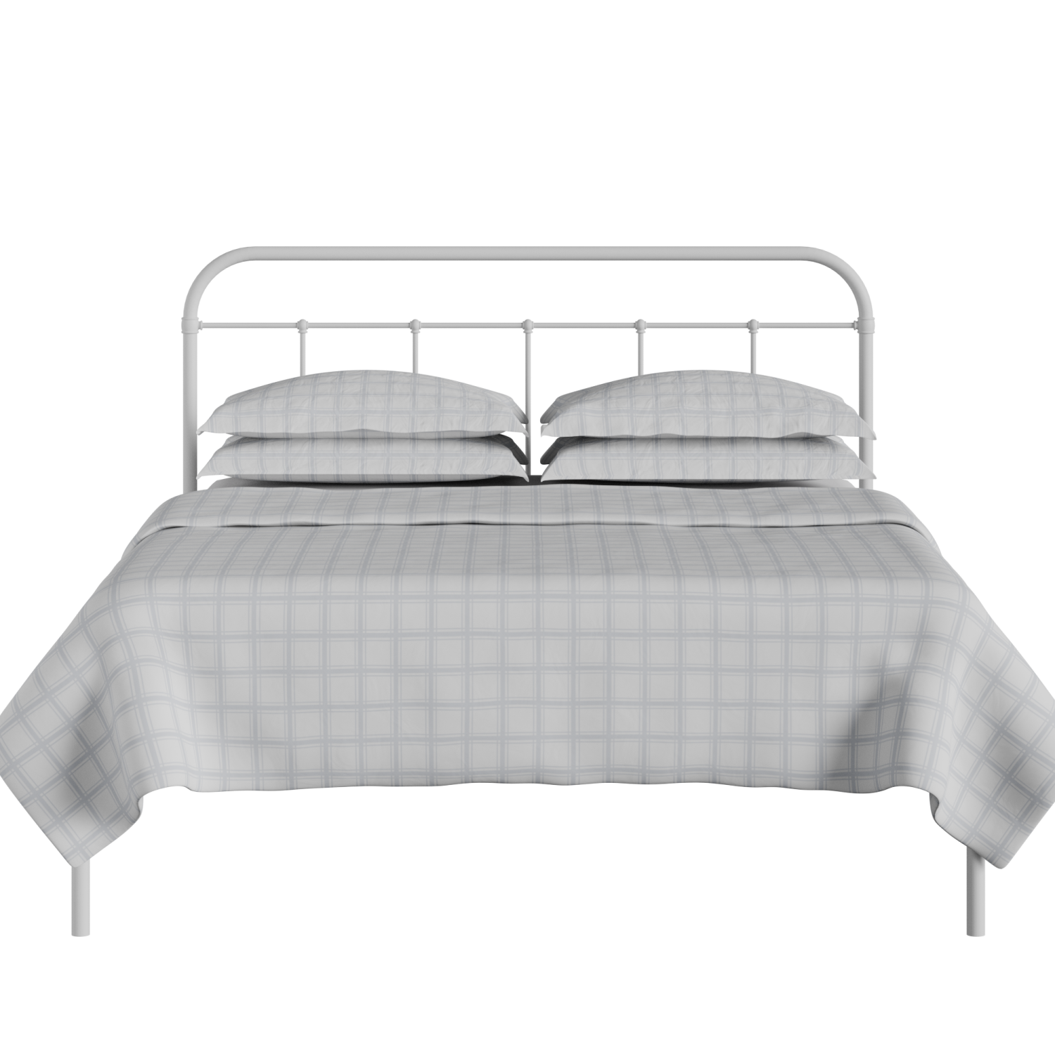 Hampton iron/metal bed in white