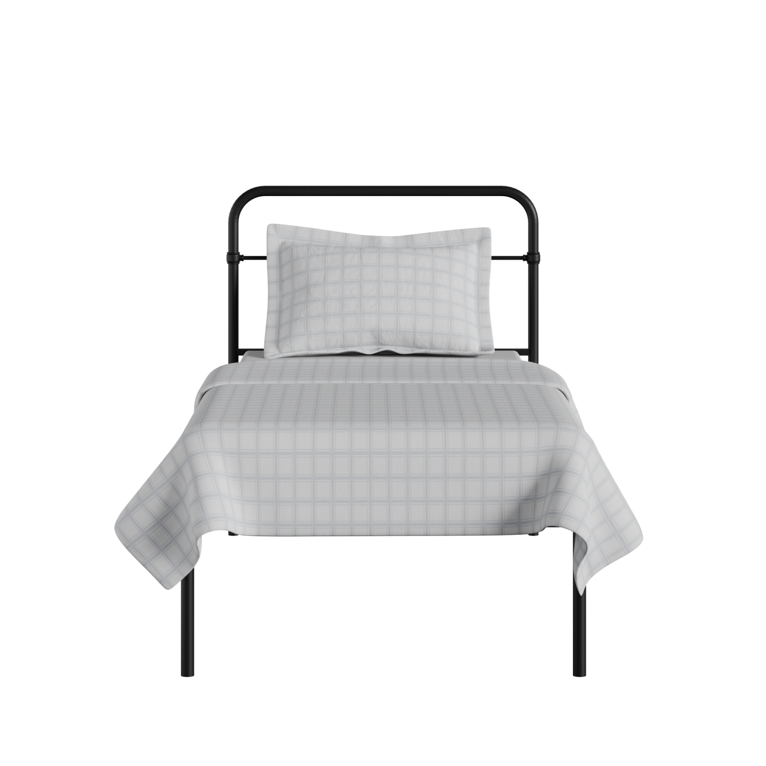 Hampton iron/metal single bed in black