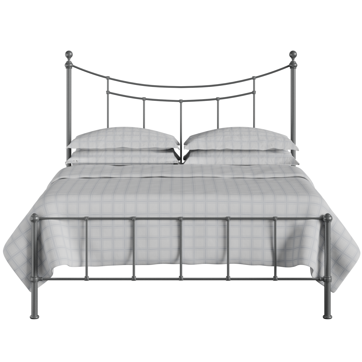 Isabelle iron/metal bed in pewter