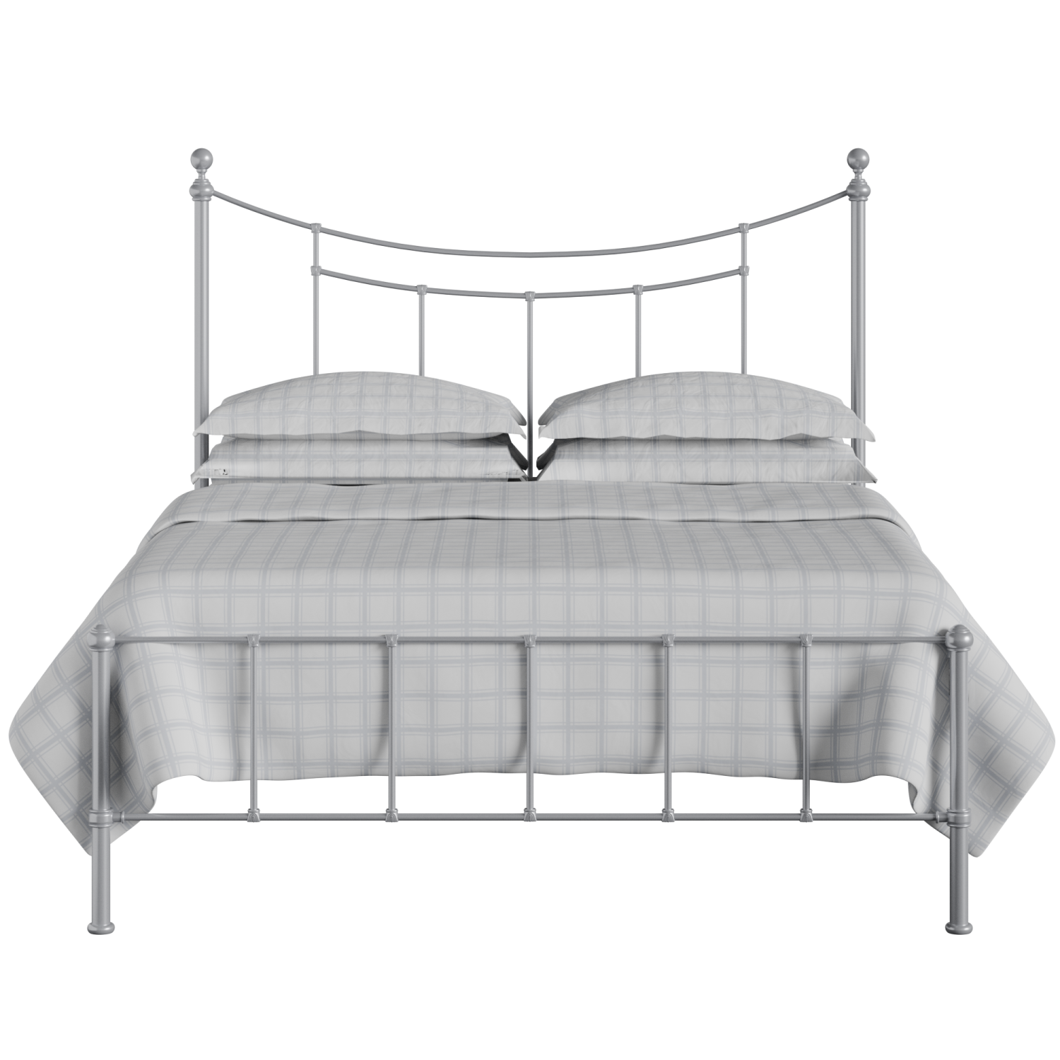 Isabelle iron/metal bed in silver