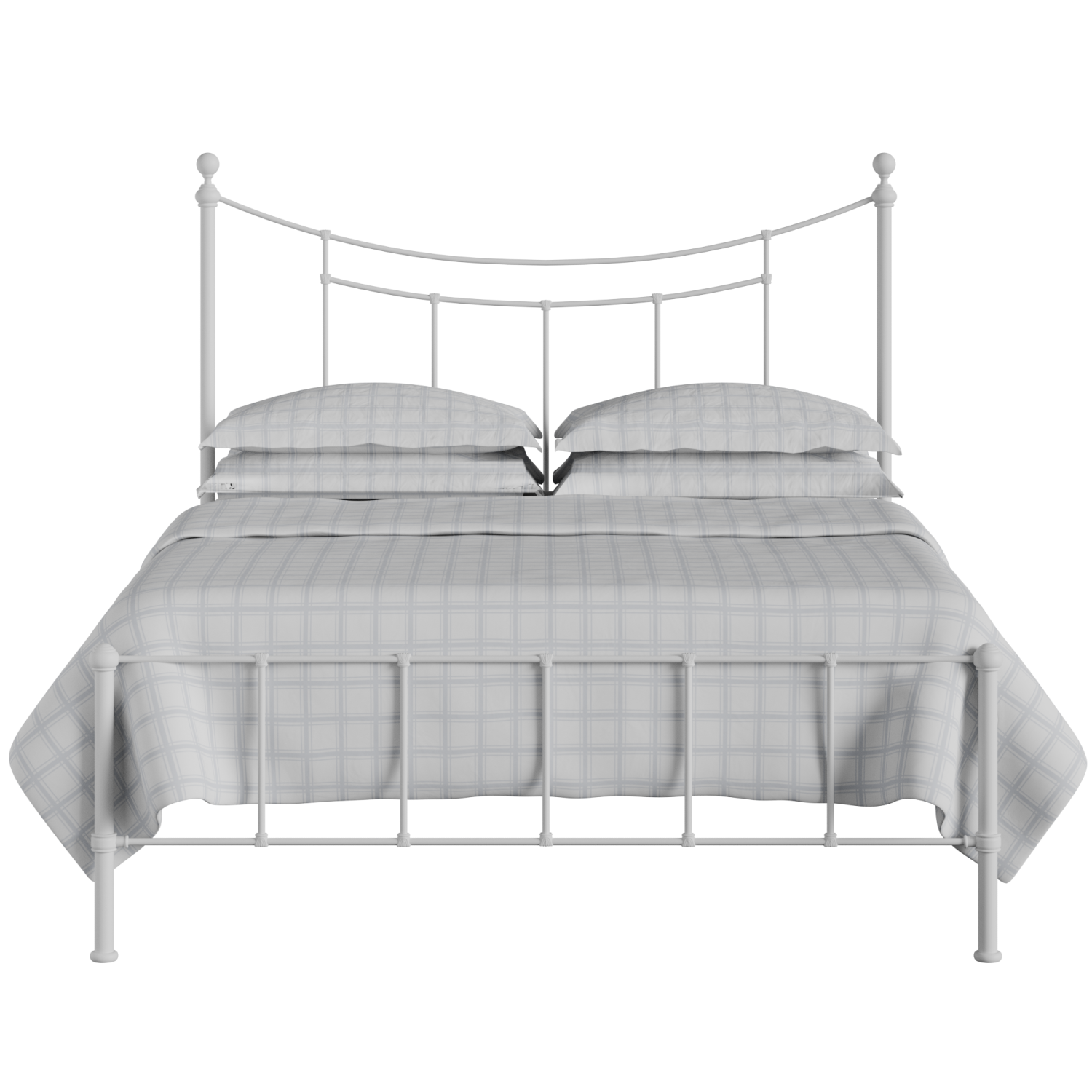 Isabelle iron/metal bed in white