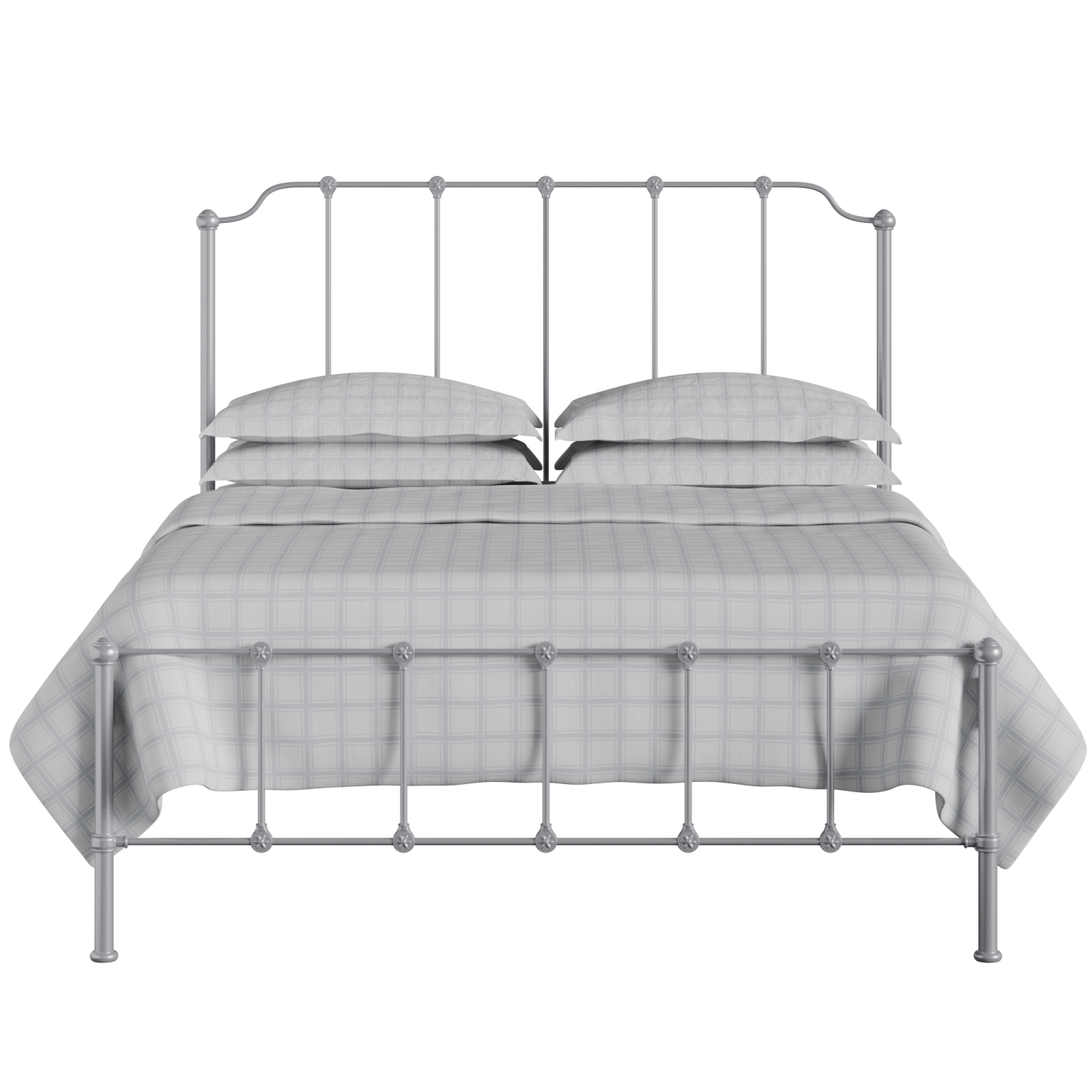 Julia iron/metal bed in silver