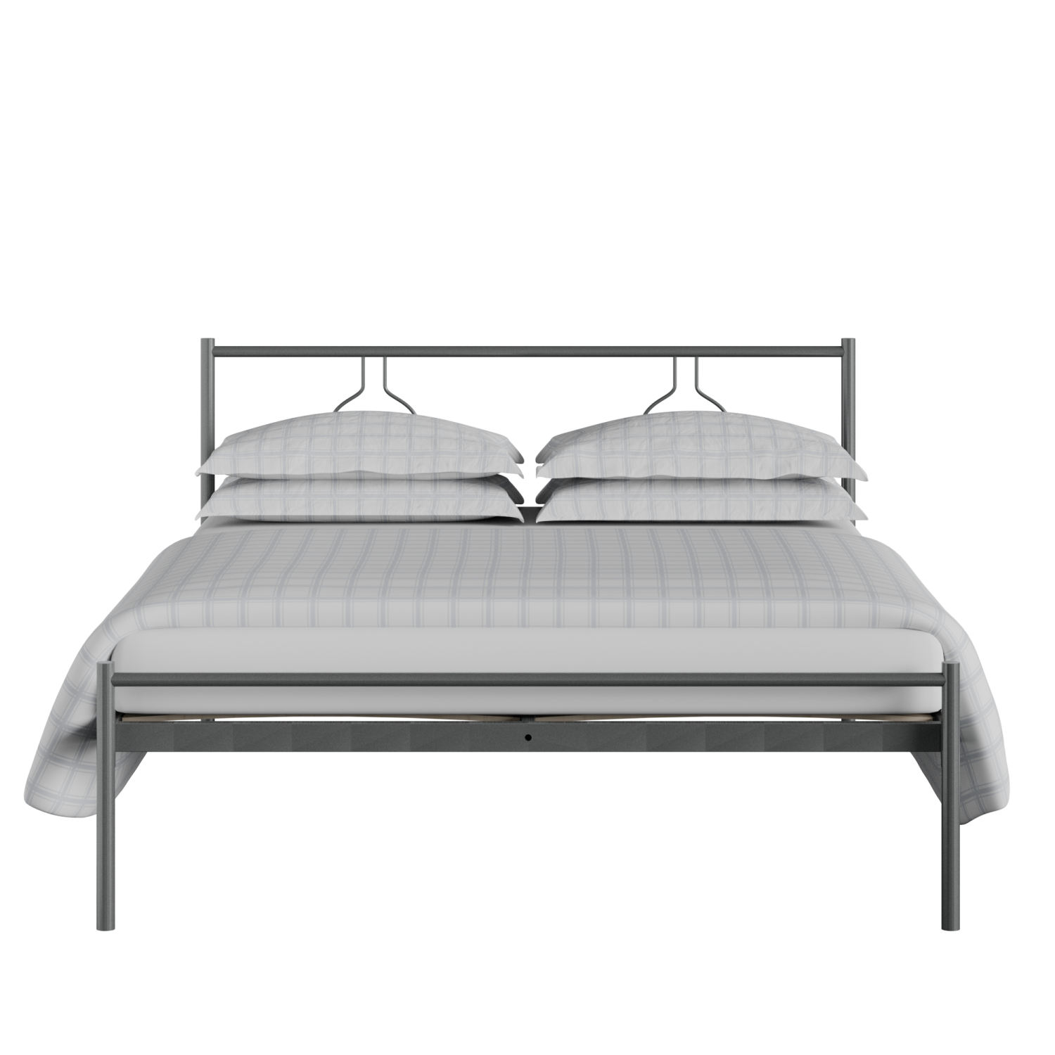 Meiji iron/metal bed in pewter