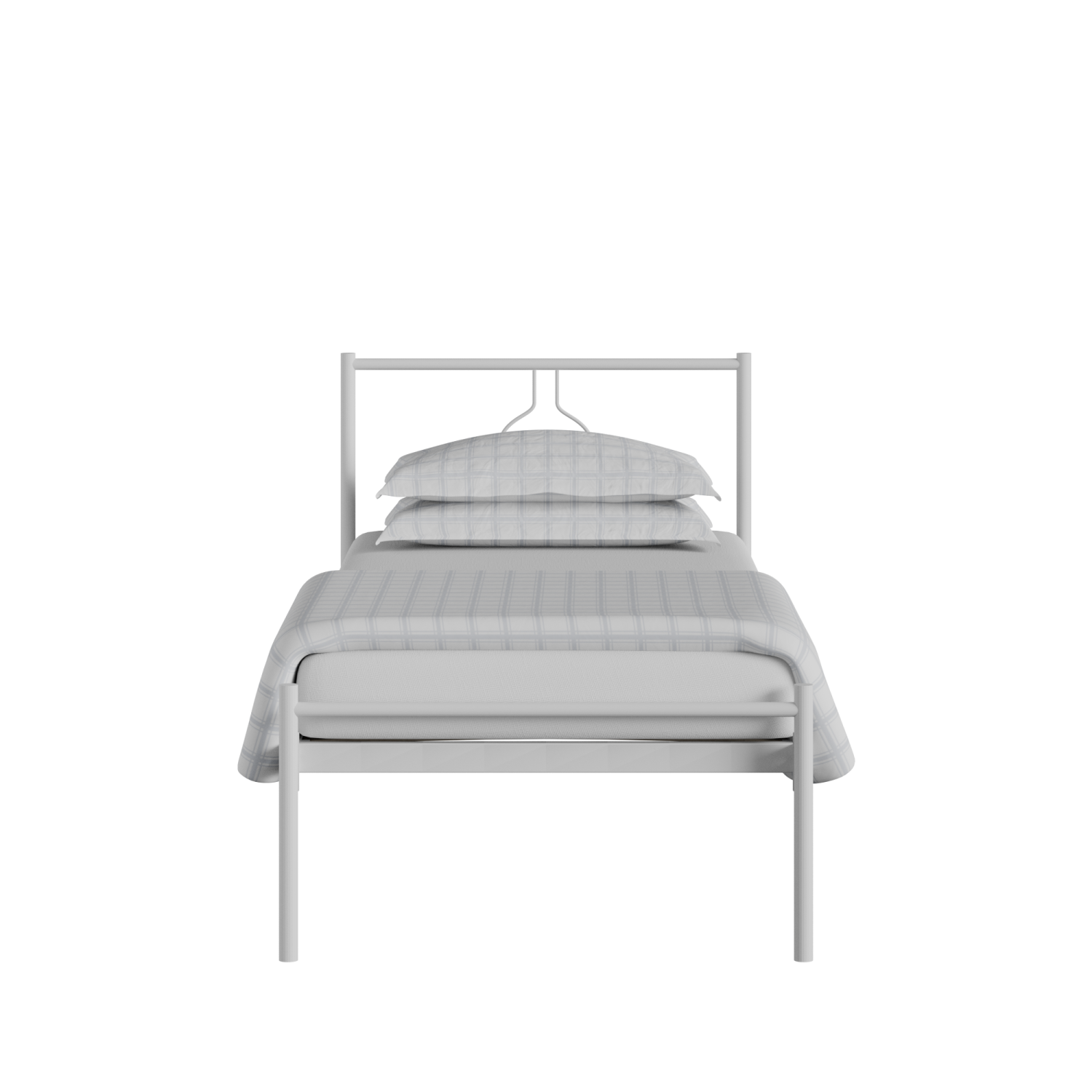 Meiji iron/metal single bed in white