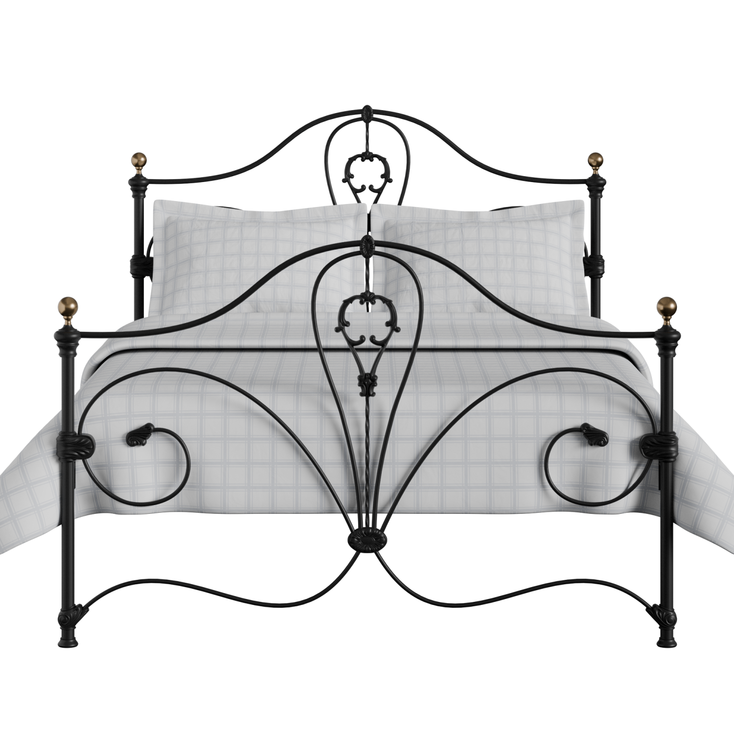 Melrose iron/metal bed in black