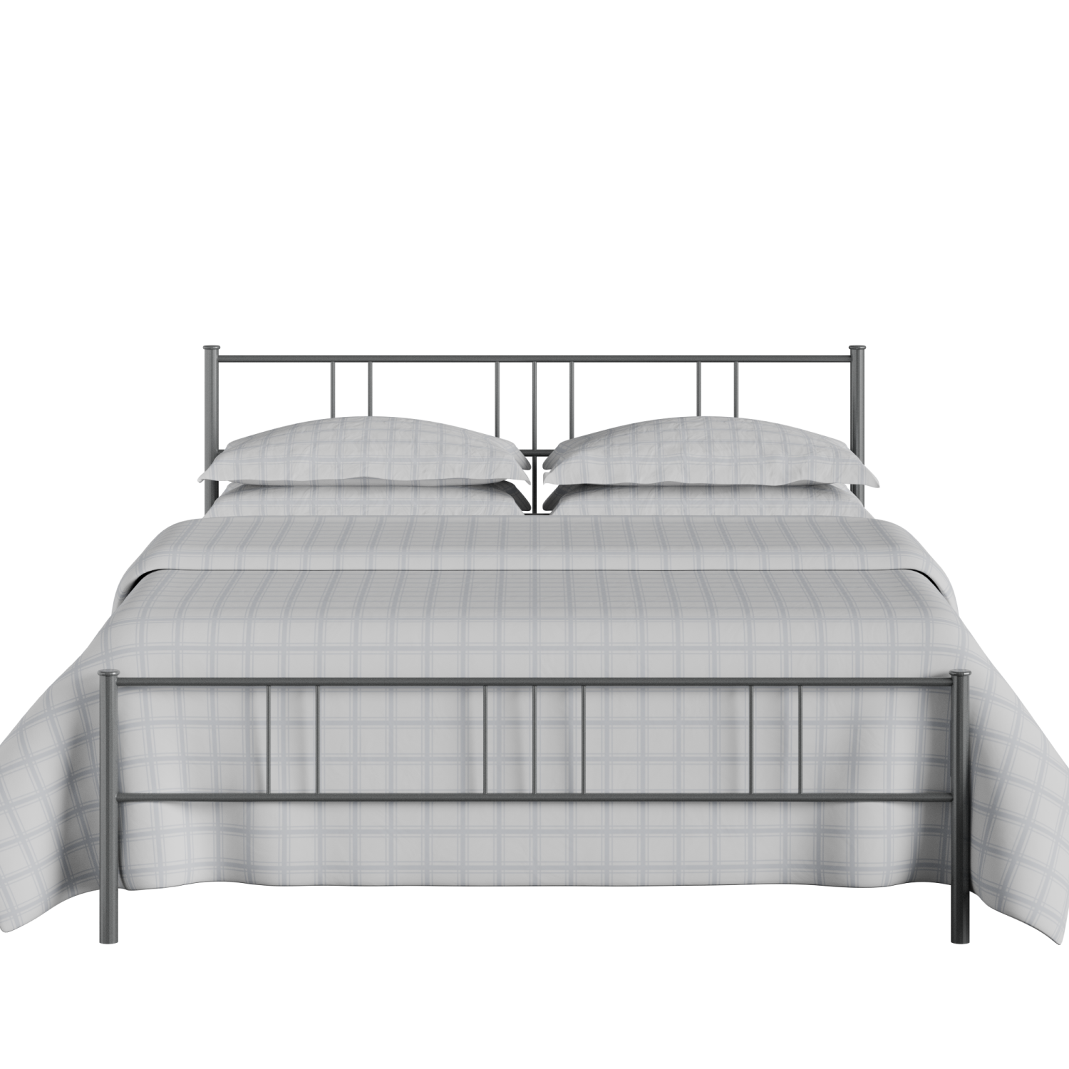 Mortlake iron/metal bed in pewter