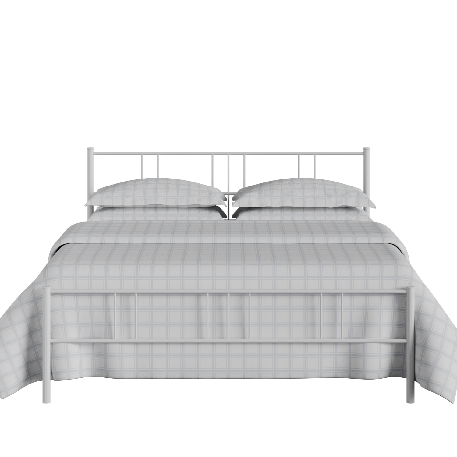 Mortlake iron/metal bed in white