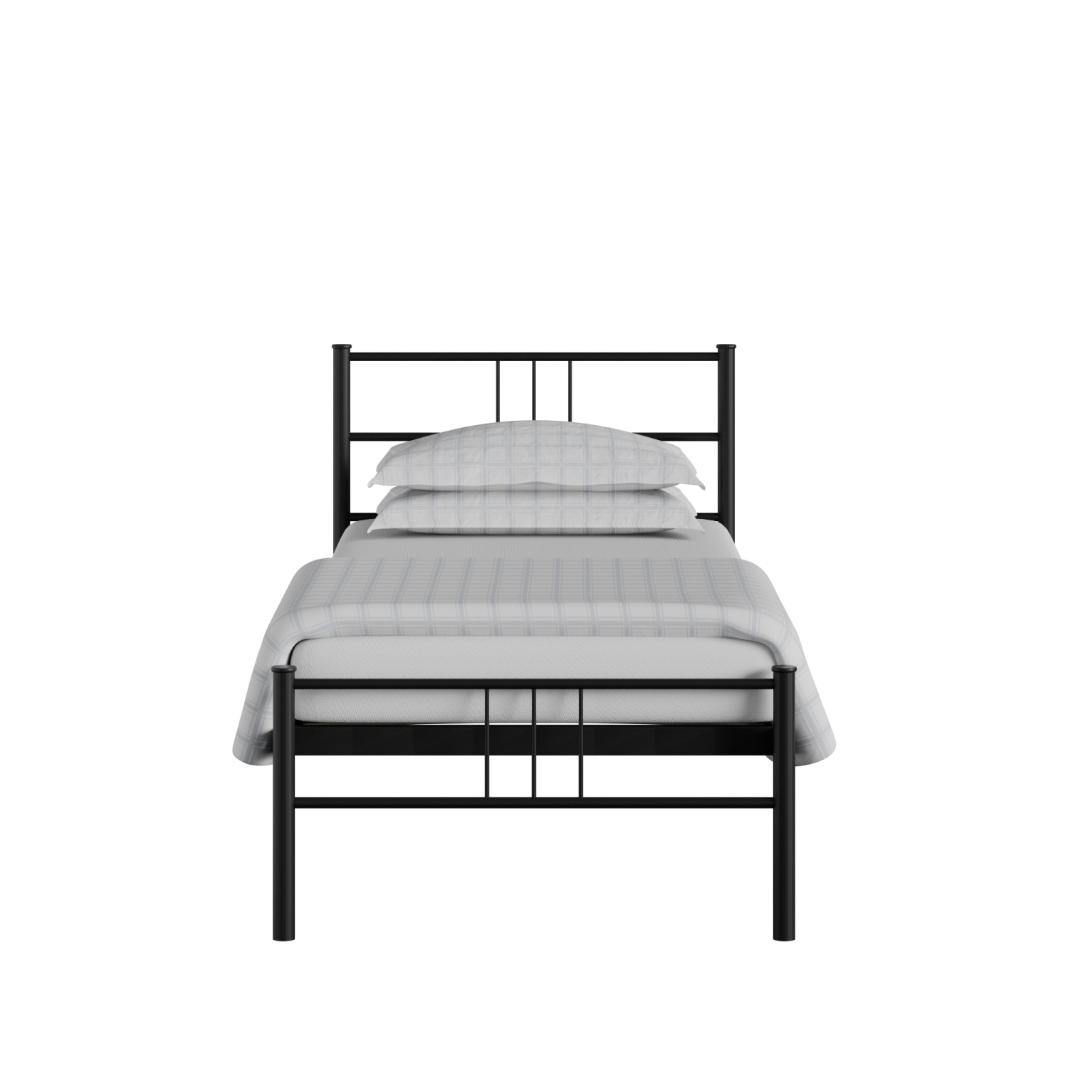 Mortlake iron/metal single bed in black