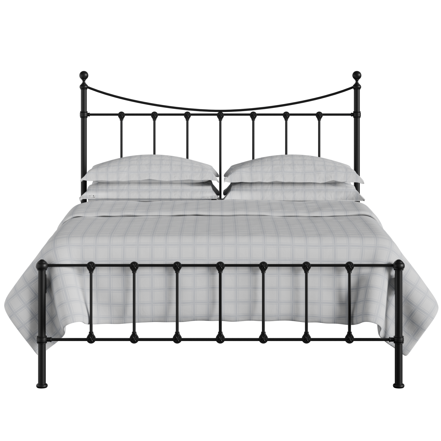 Olivia iron/metal bed in black