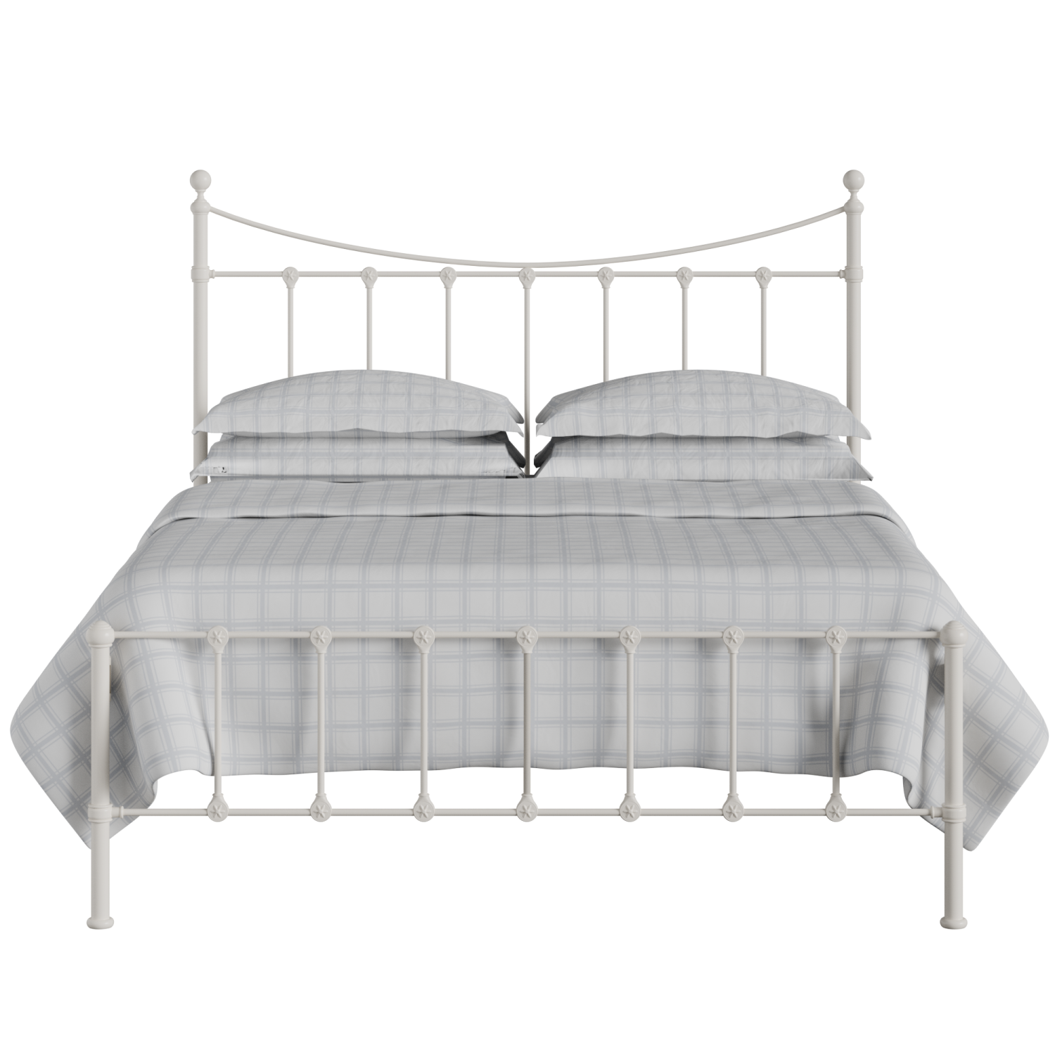 Olivia iron/metal bed in ivory