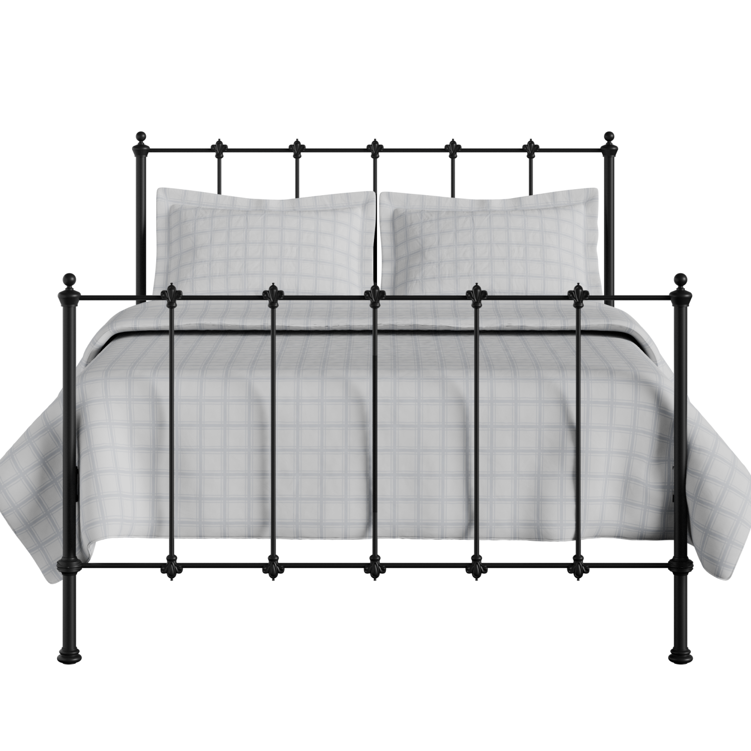 Paris iron/metal bed in black