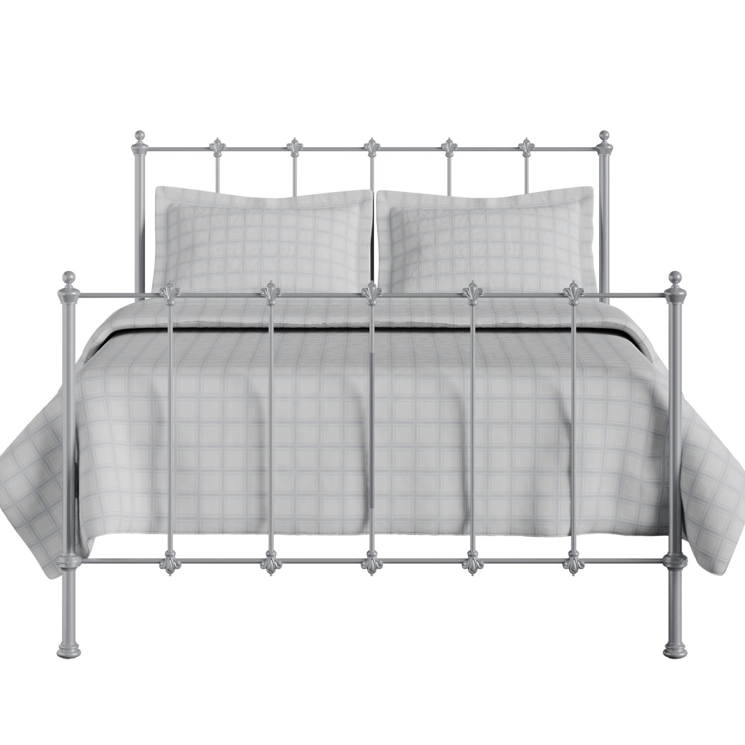 Paris iron/metal bed in silver