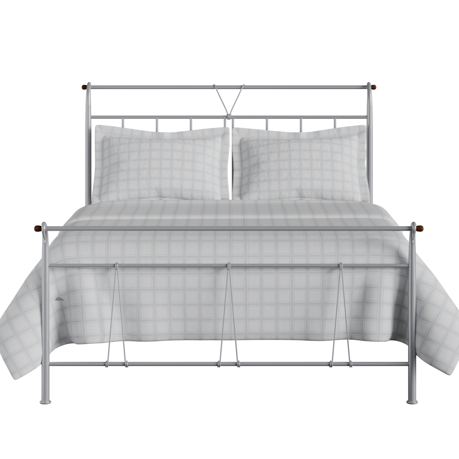 Pellini iron/metal bed in silver
