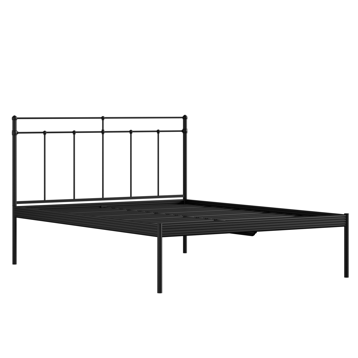 Richmond iron/metal bed in black with drawers