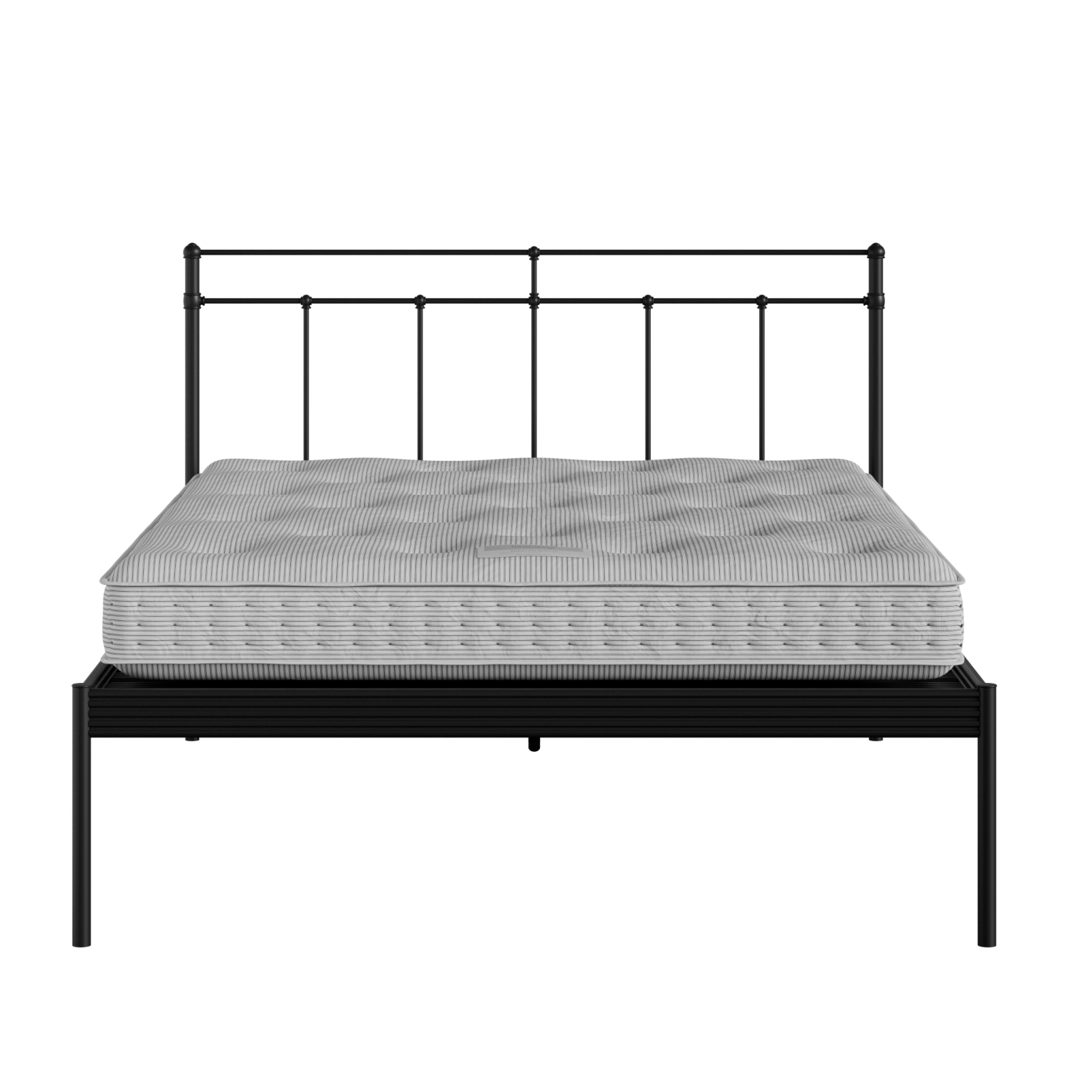 Richmond iron/metal bed in black with Juno mattress