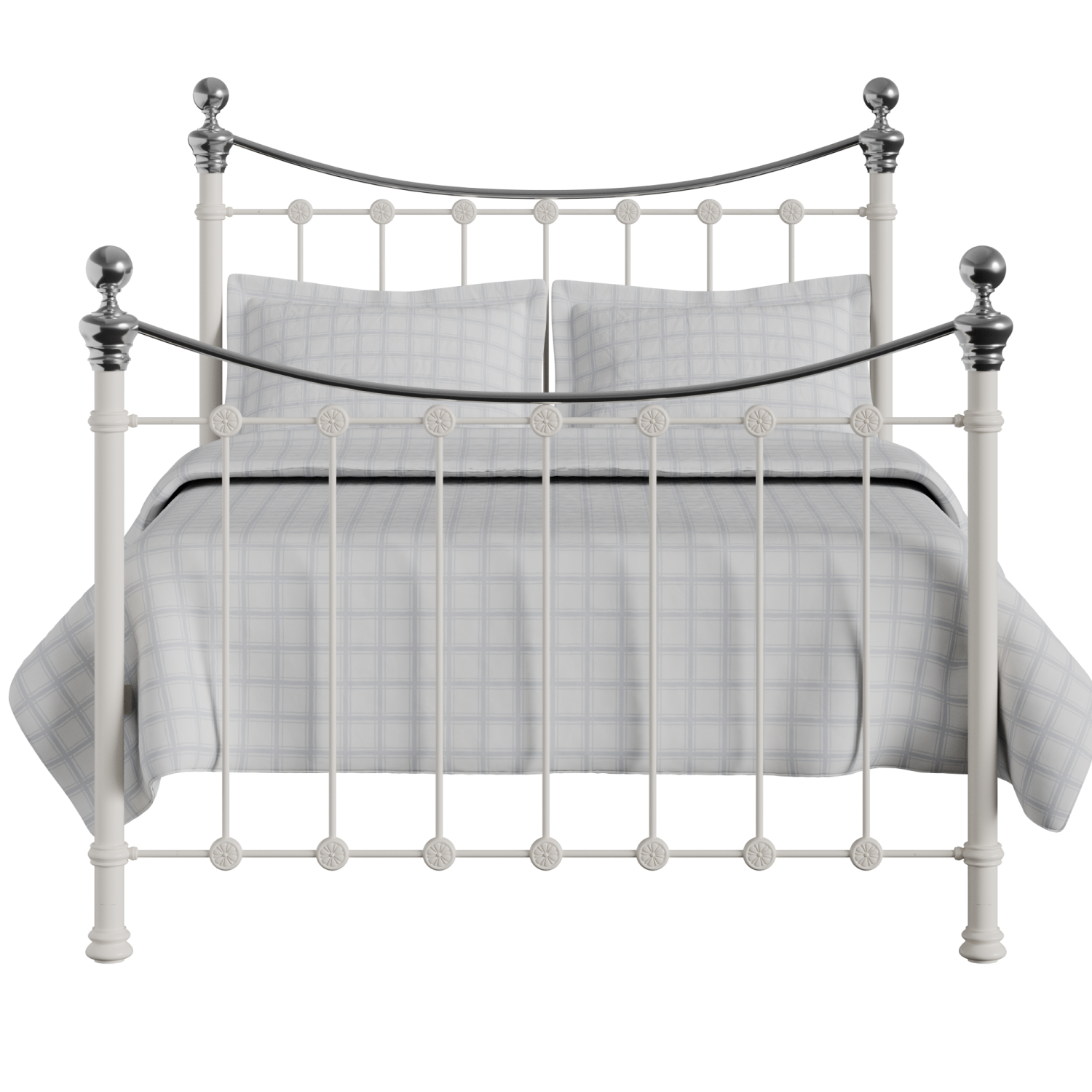 Selkirk Chromo iron/metal bed in ivory
