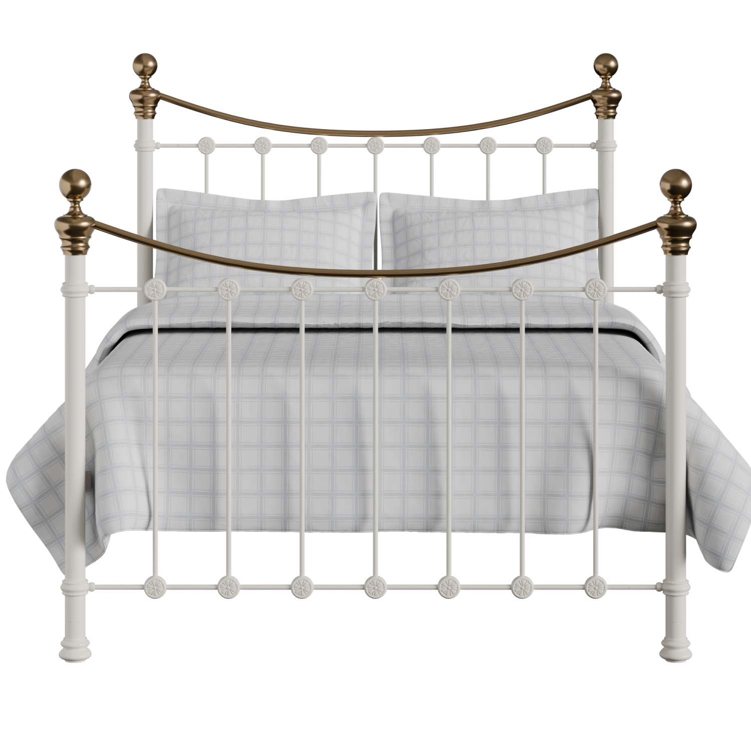 Selkirk iron/metal bed in ivory