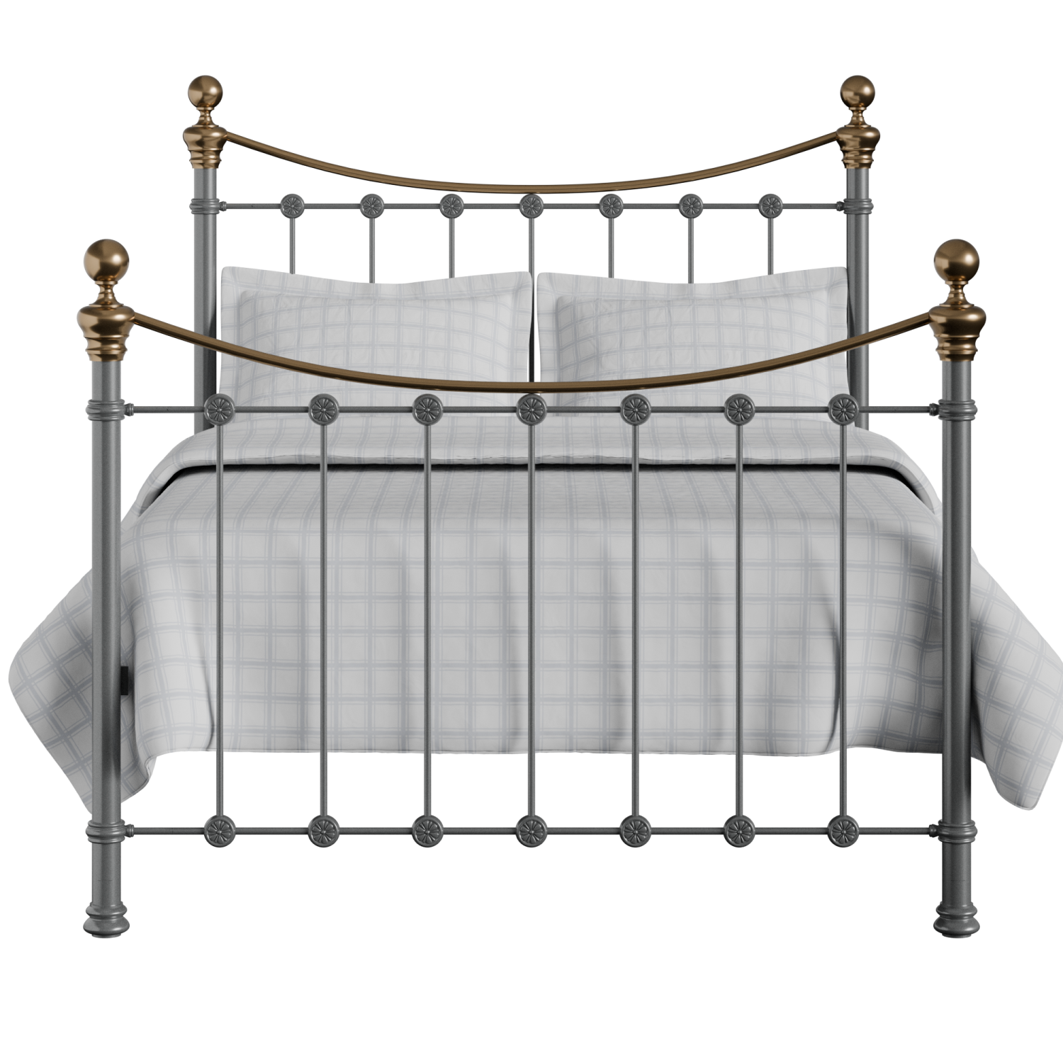 Selkirk iron/metal bed in pewter