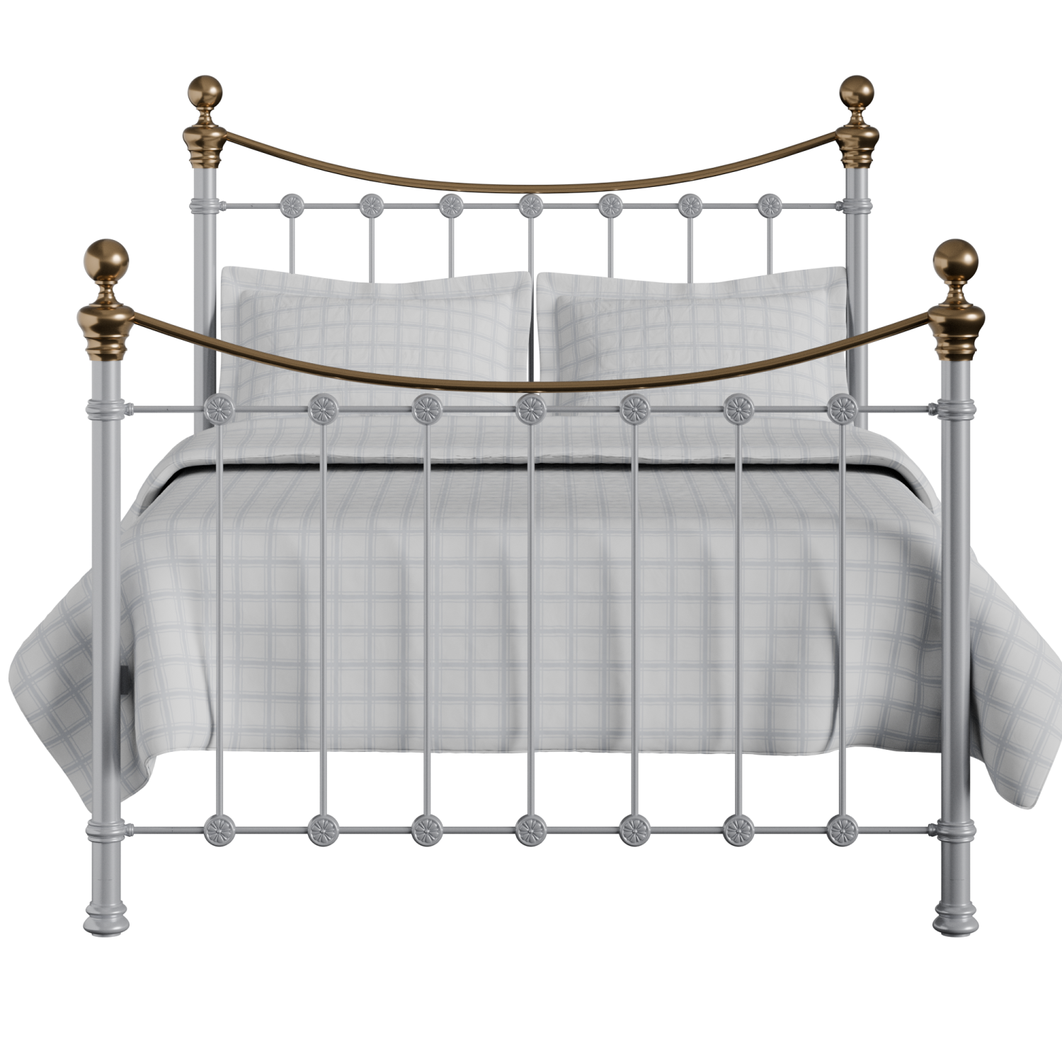 Selkirk iron/metal bed in silver