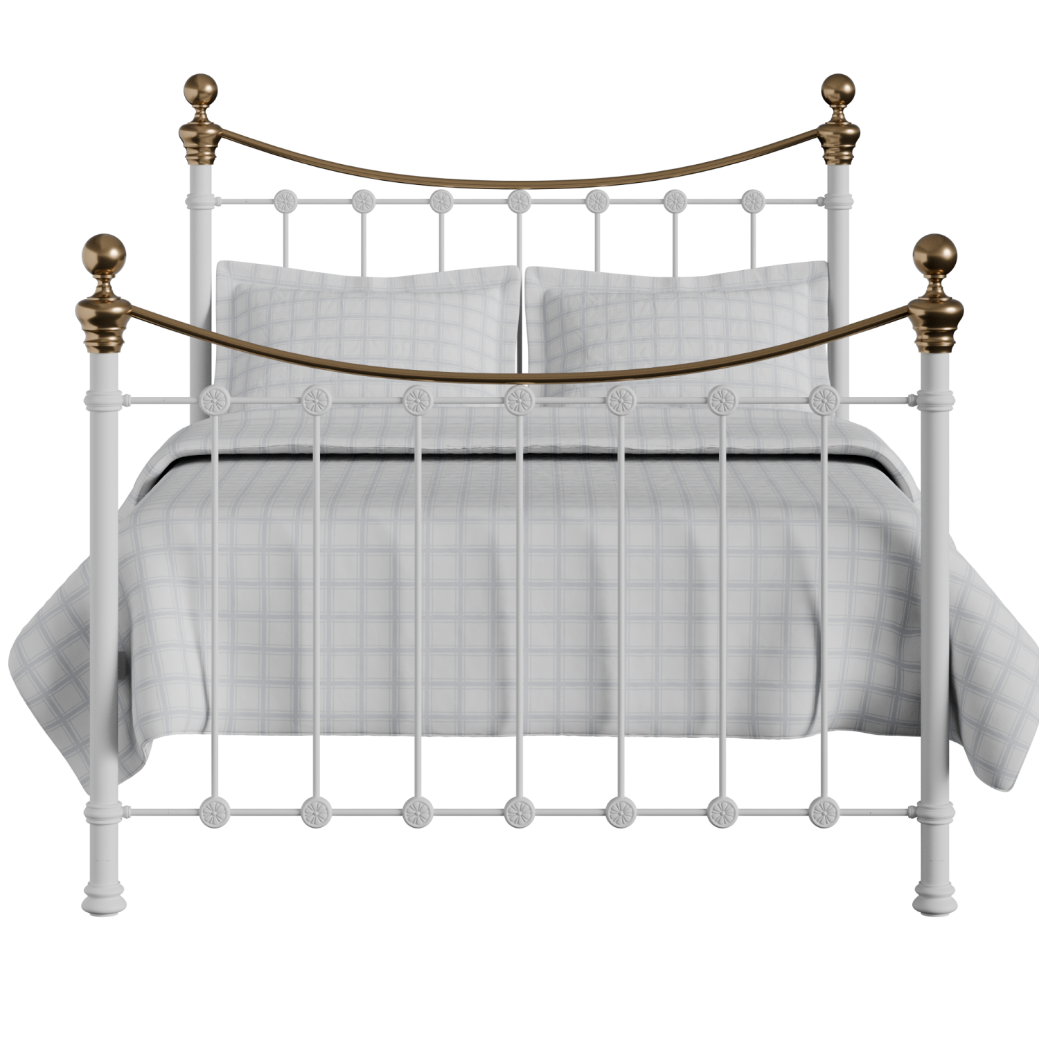 Selkirk iron/metal bed in white