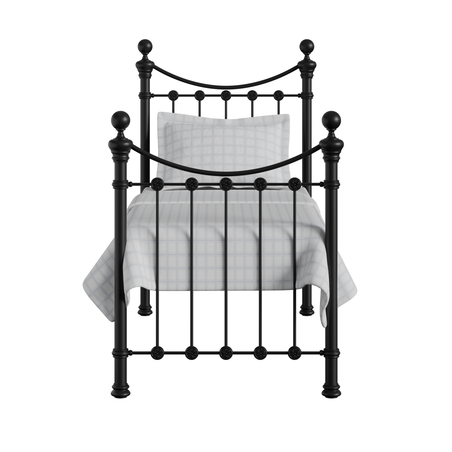 Selkirk Solo iron/metal single bed in black