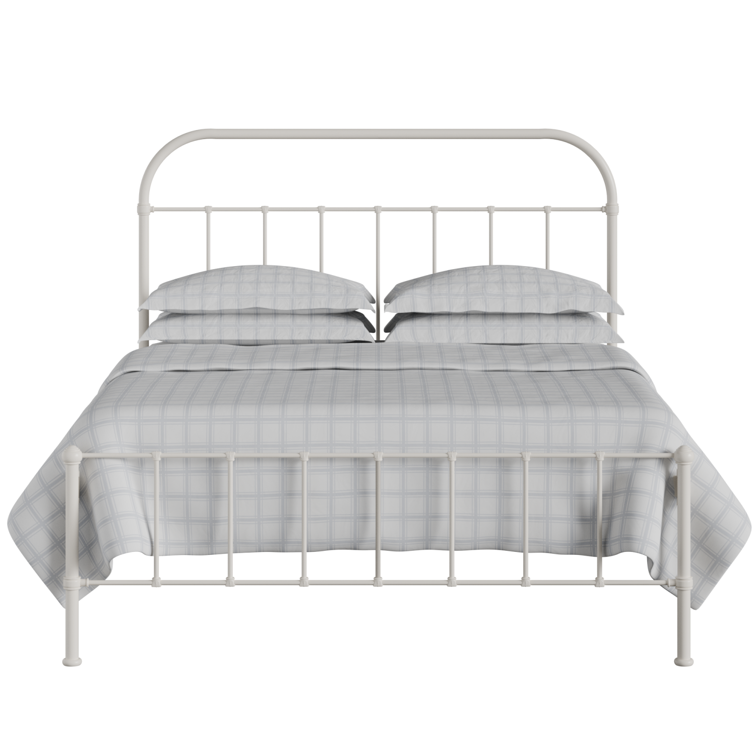 Solomon iron/metal bed in ivory