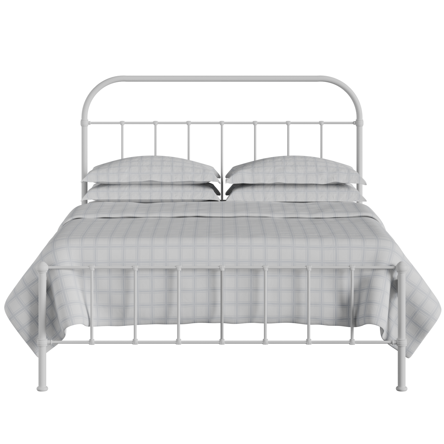 Solomon iron/metal bed in white