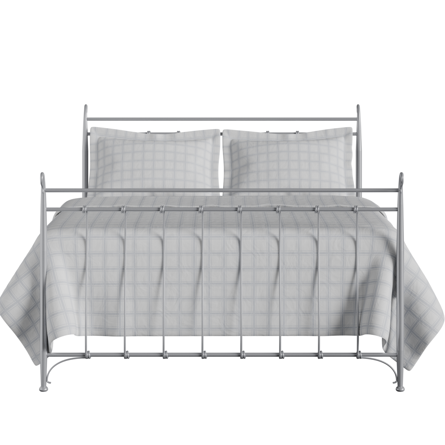 Tiffany iron/metal bed in silver