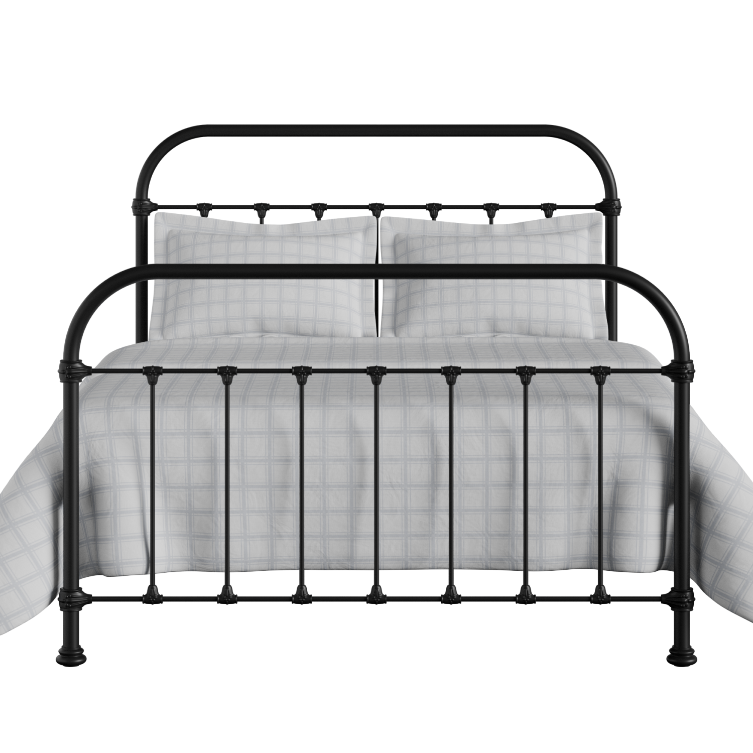 Timolin iron/metal bed in black