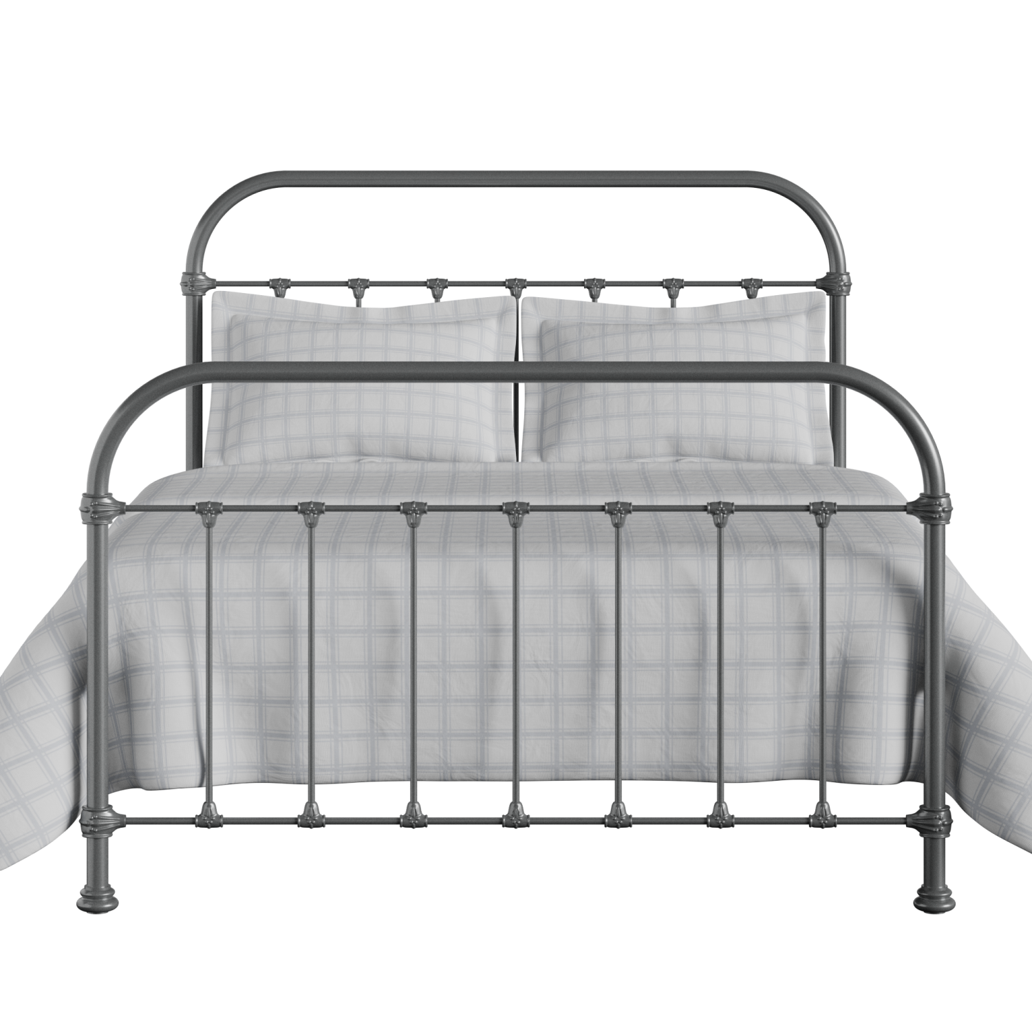 Timolin iron/metal bed in pewter