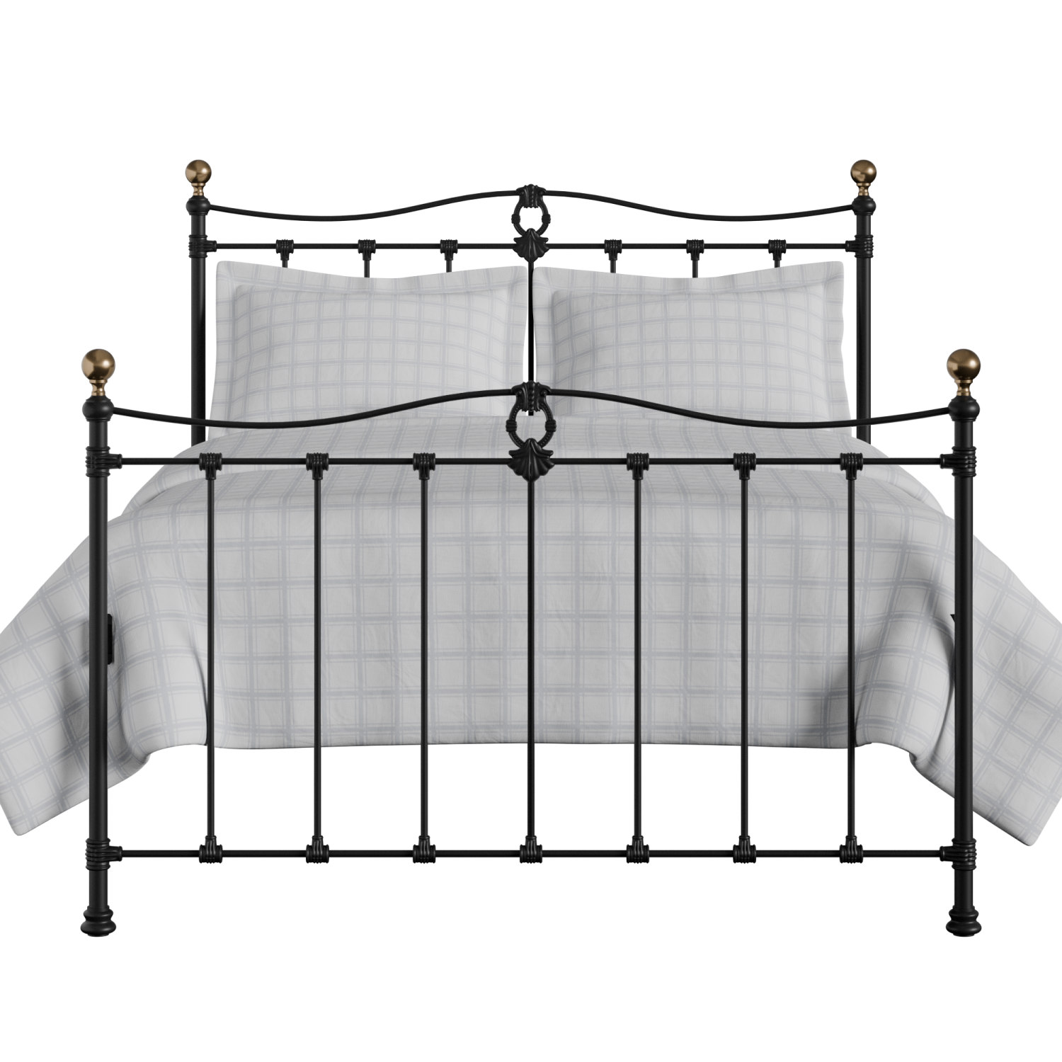 Tulsk ijzeren bed in zwart