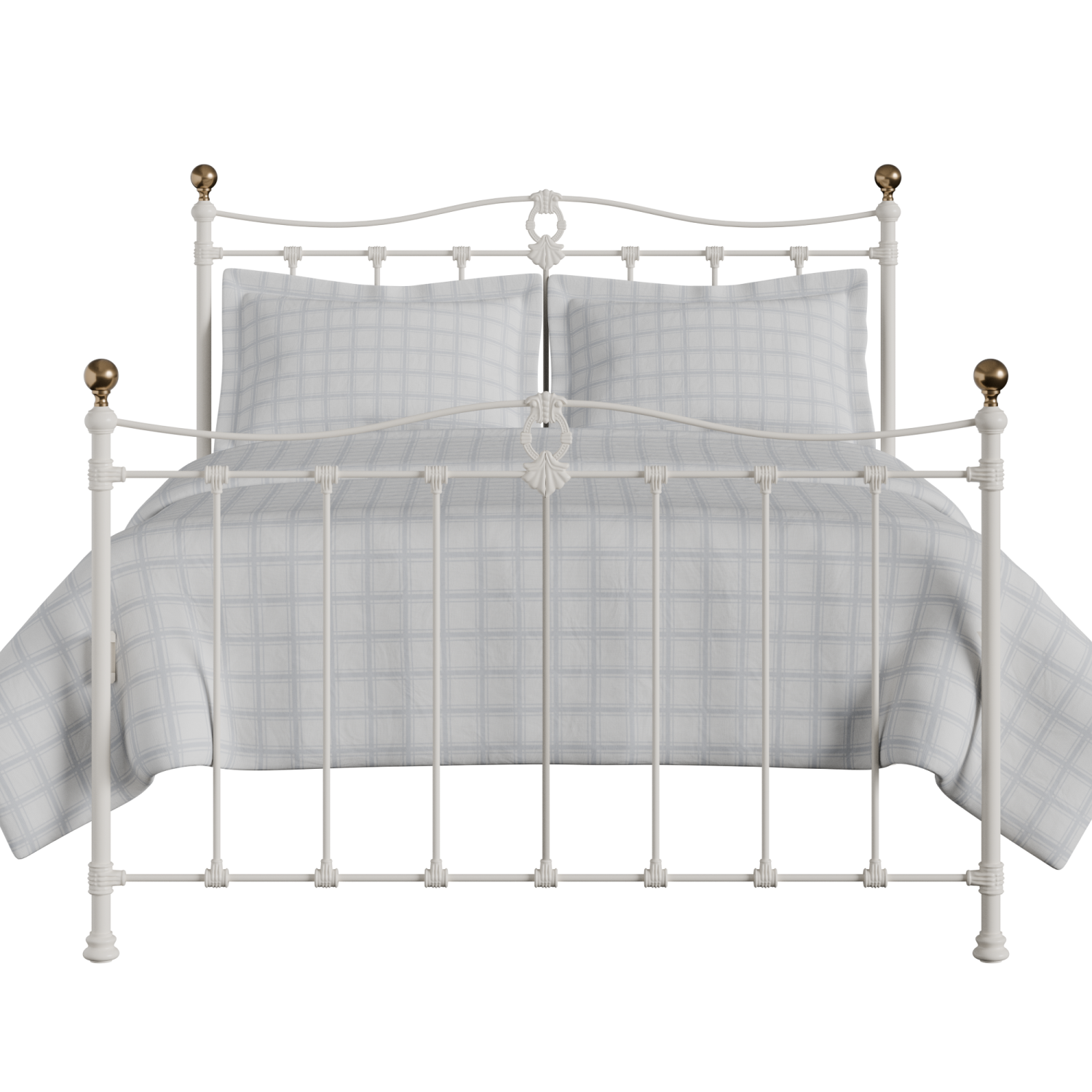 Tulsk ijzeren bed in ivoor
