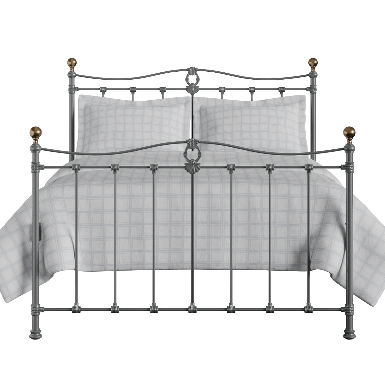 Tulsk iron/metal bed in pewter