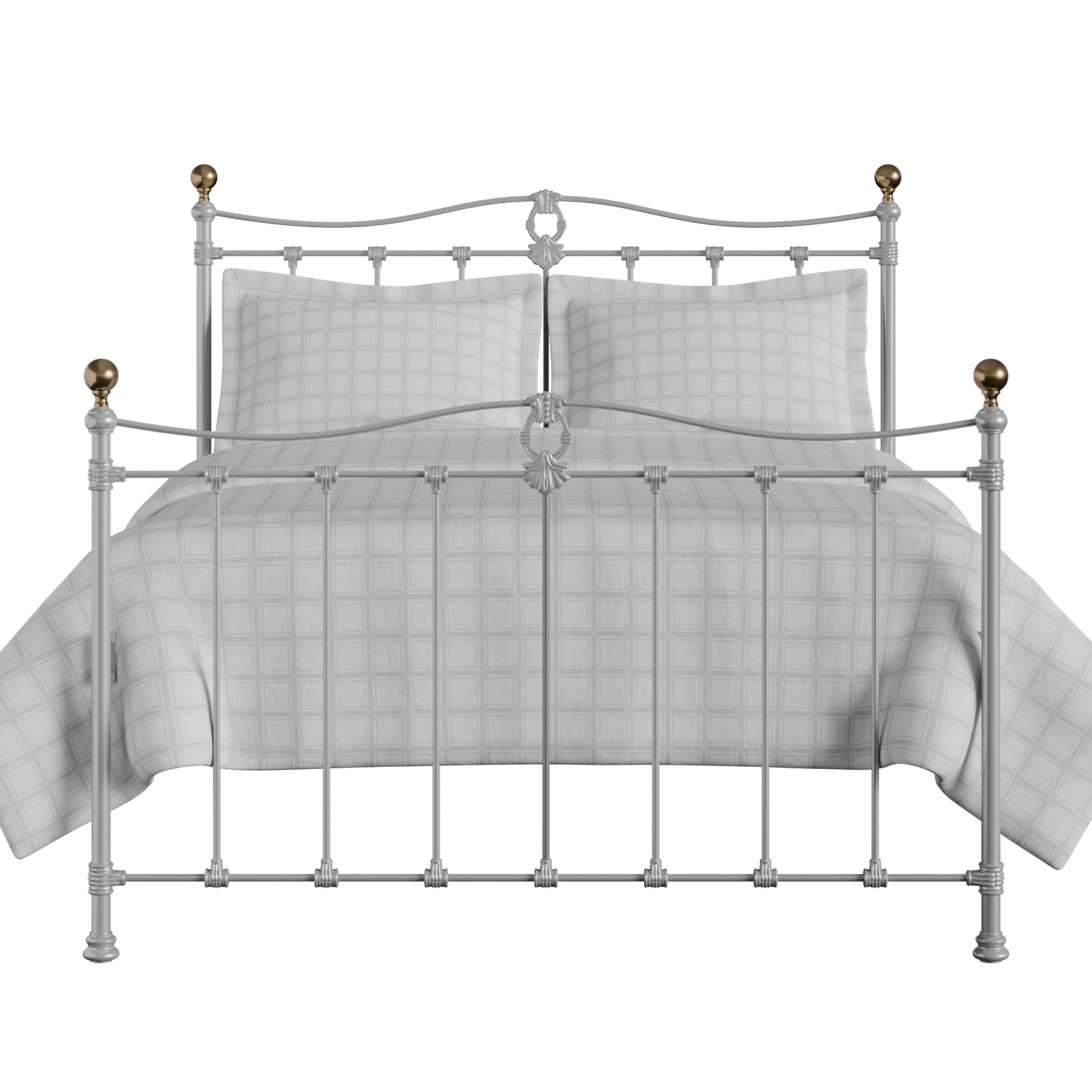Tulsk iron/metal bed in silver