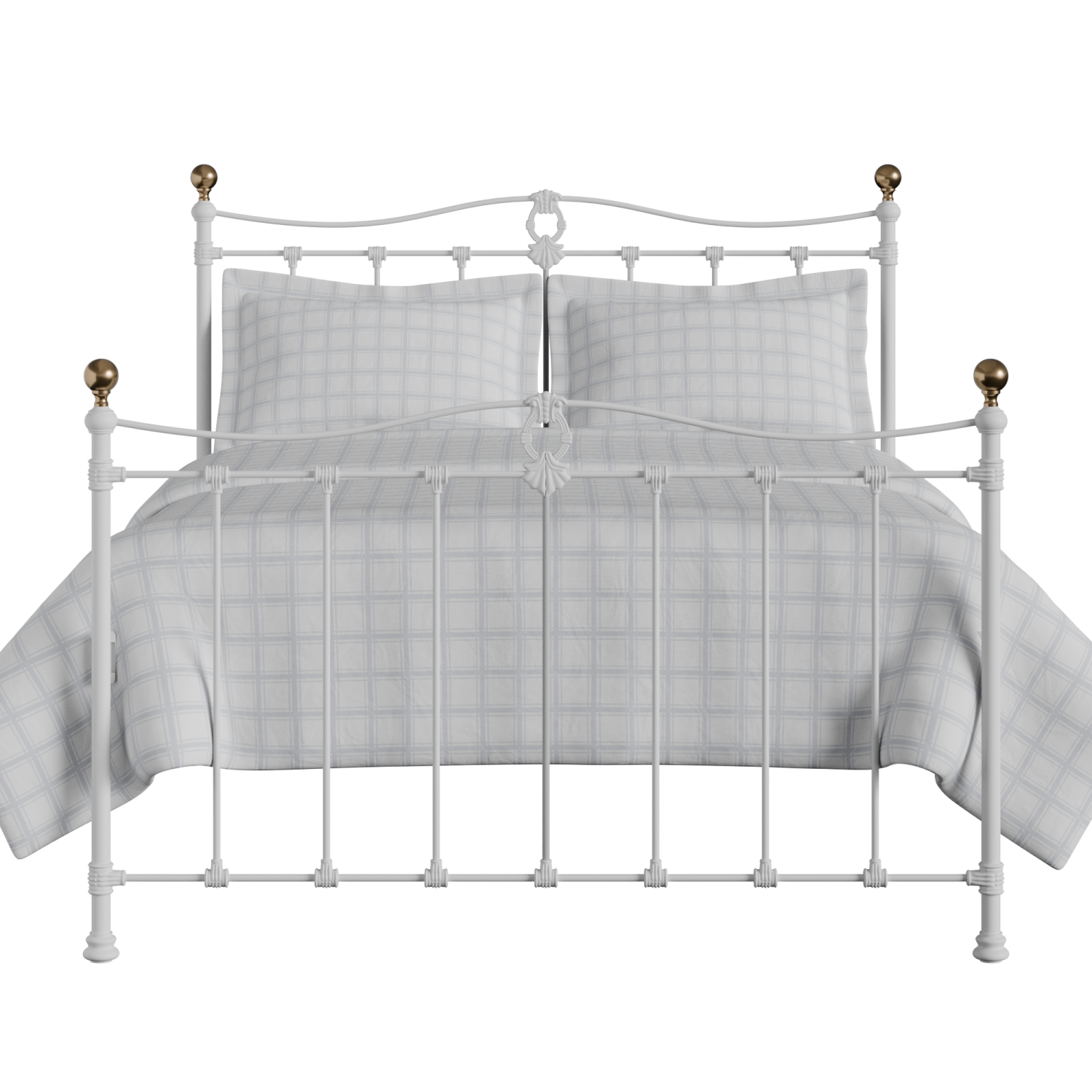Tulsk ijzeren bed in wit