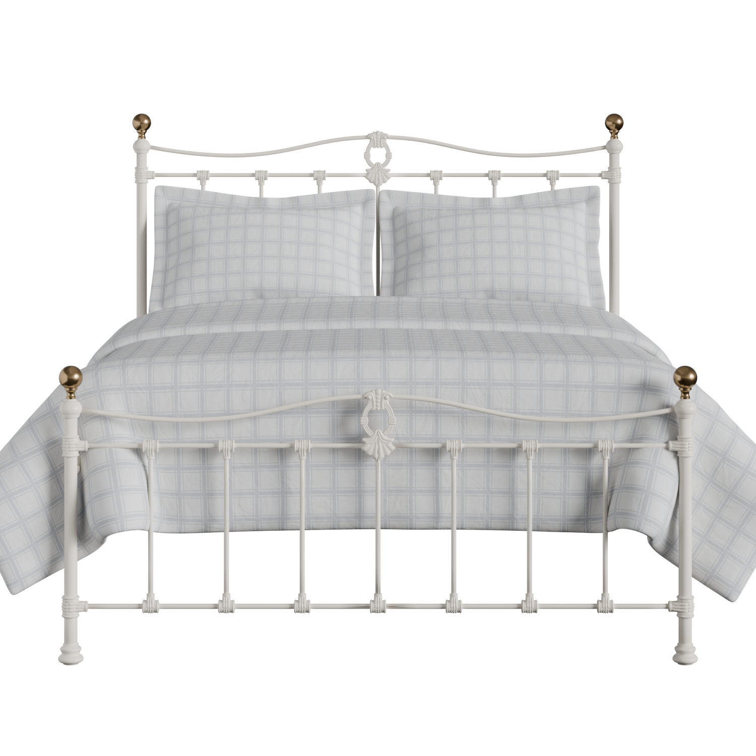 Tulsk Low Footend iron/metal bed in ivory