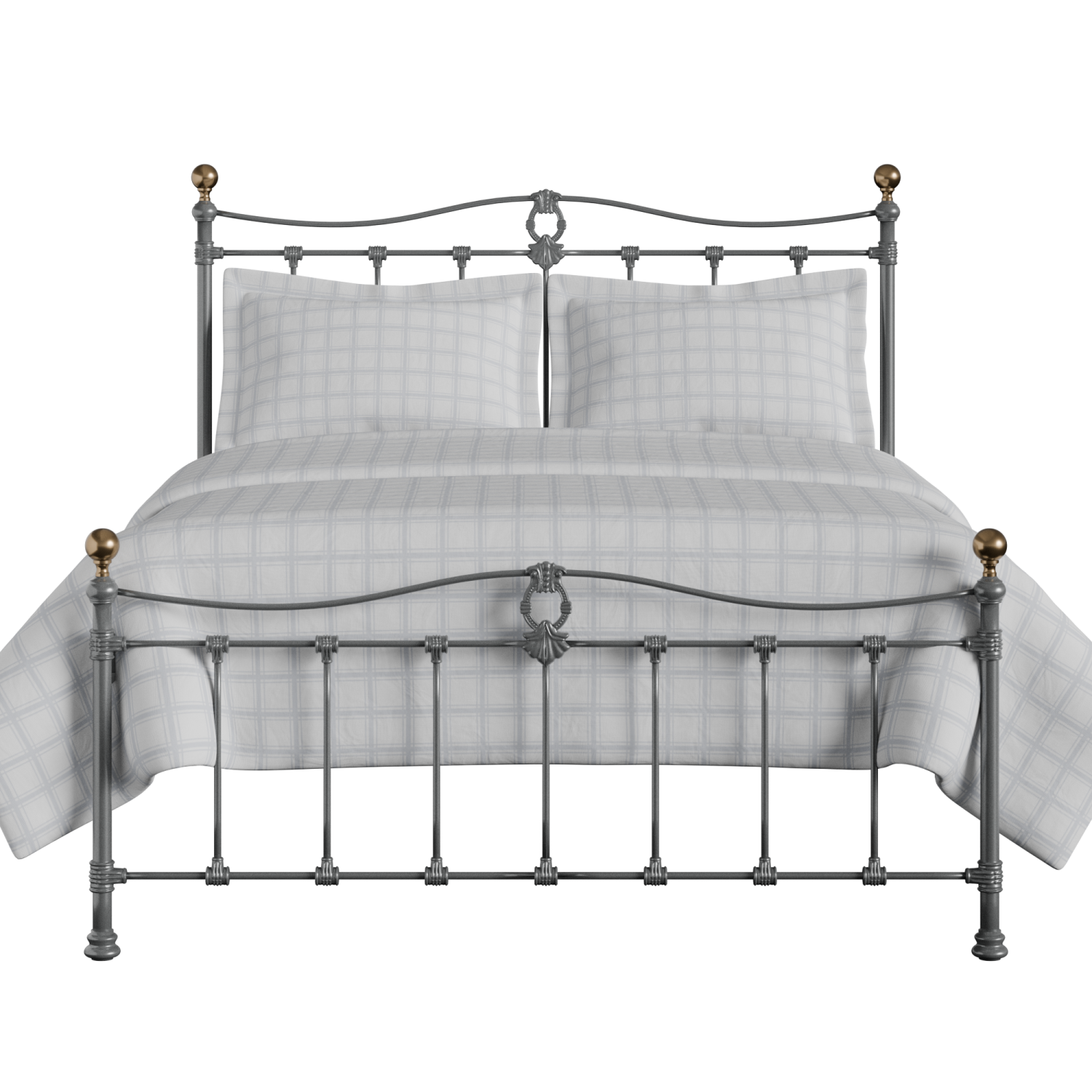 Tulsk Low Footend iron/metal bed in pewter