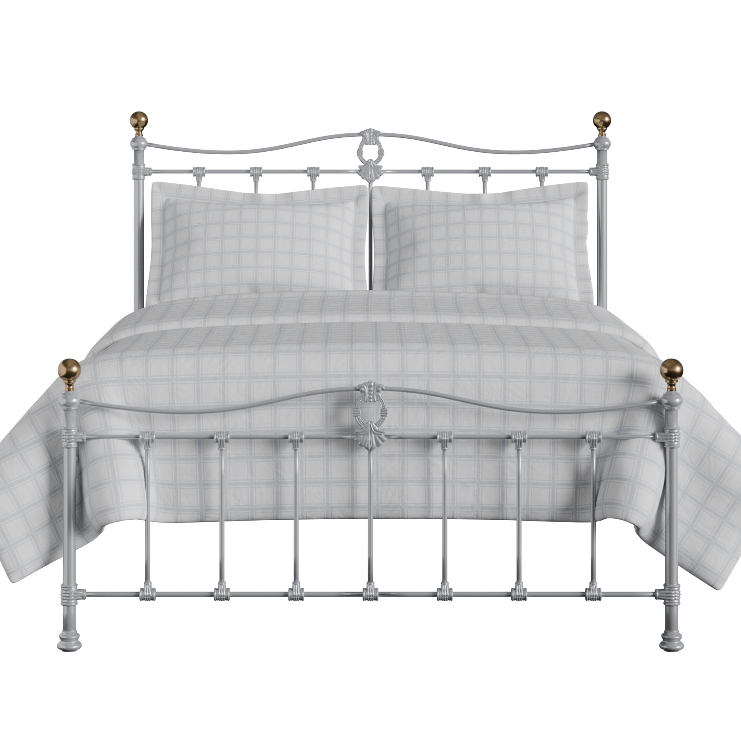 Tulsk Low Footend iron/metal bed in silver