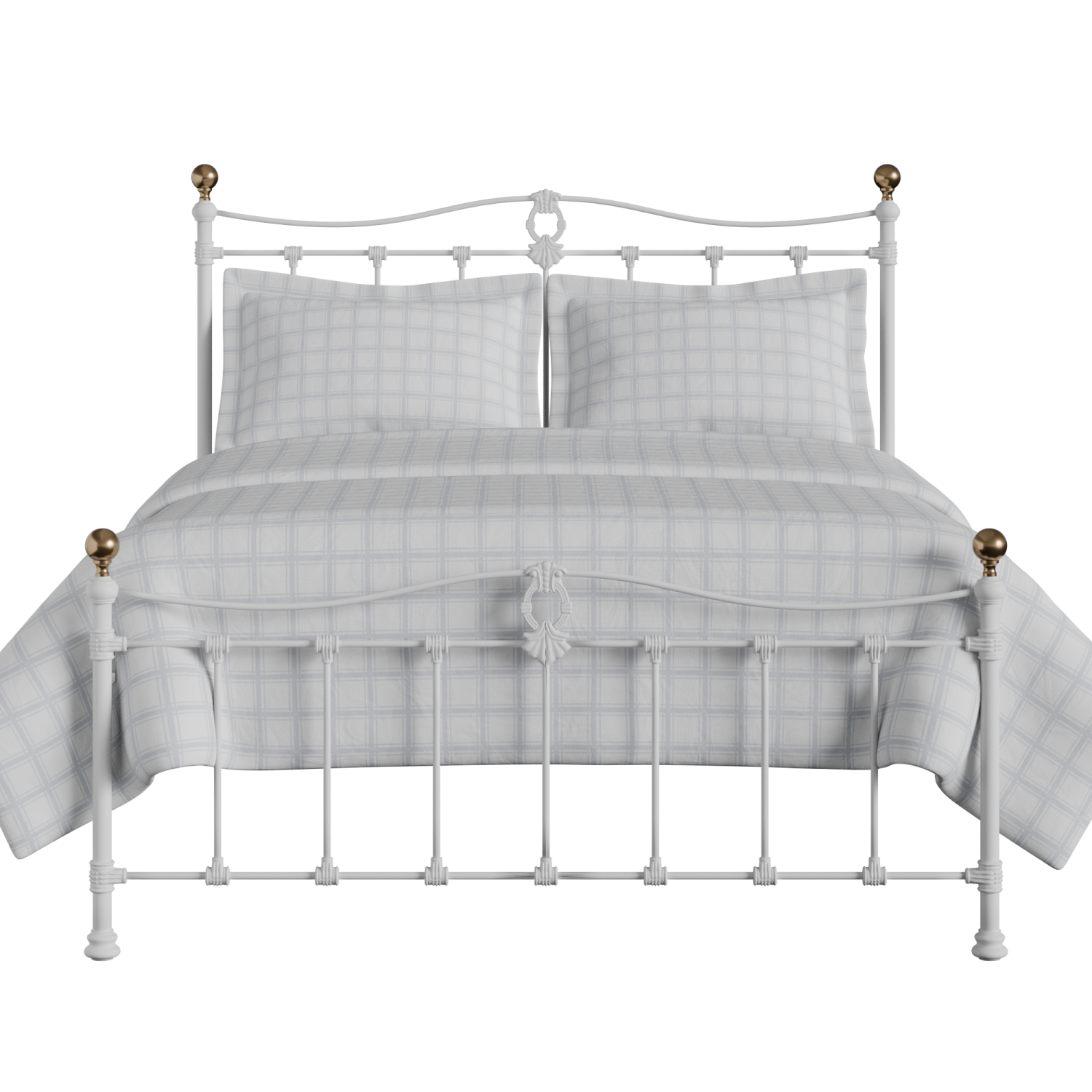 Tulsk Low Footend iron/metal bed in white