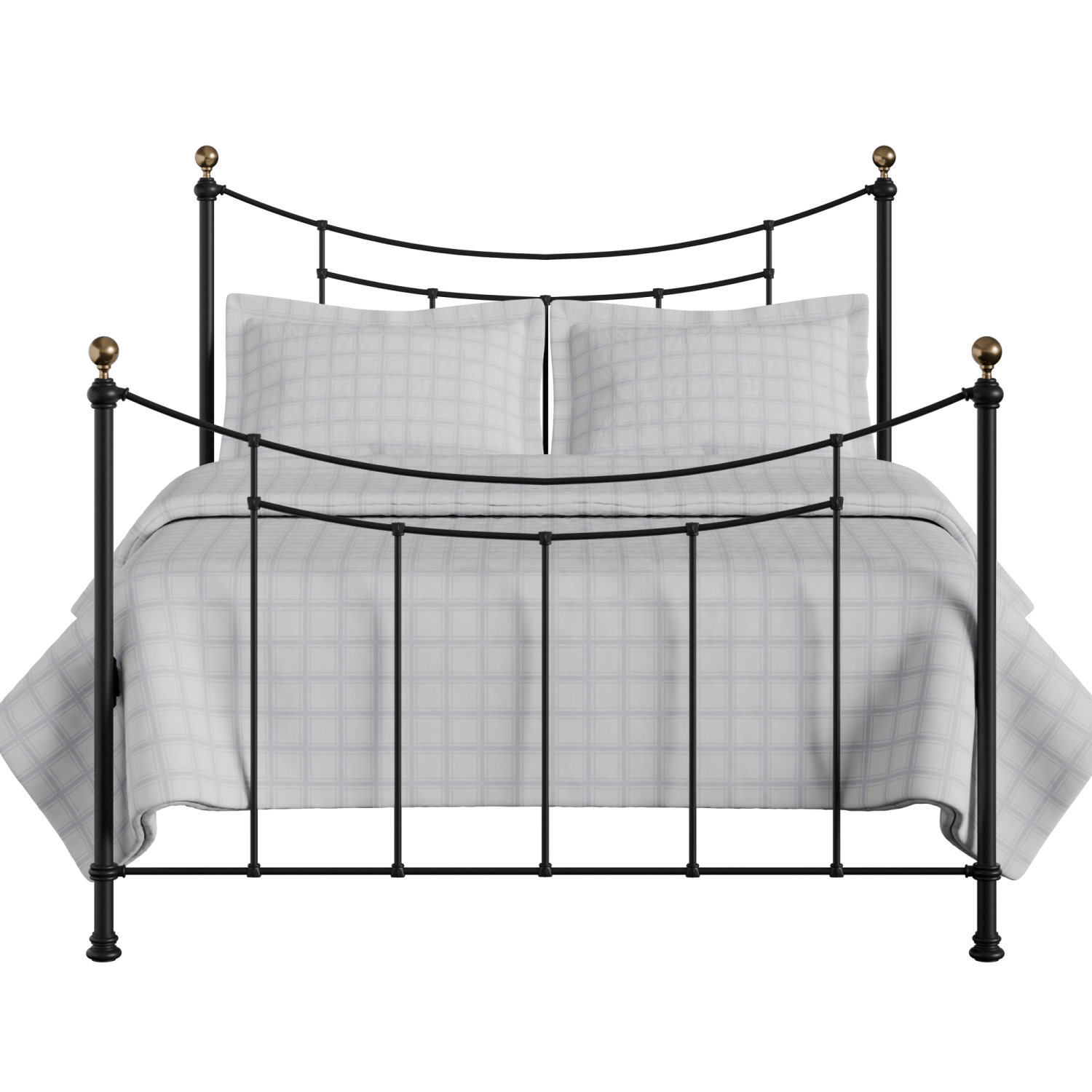 Virginia iron/metal bed in black