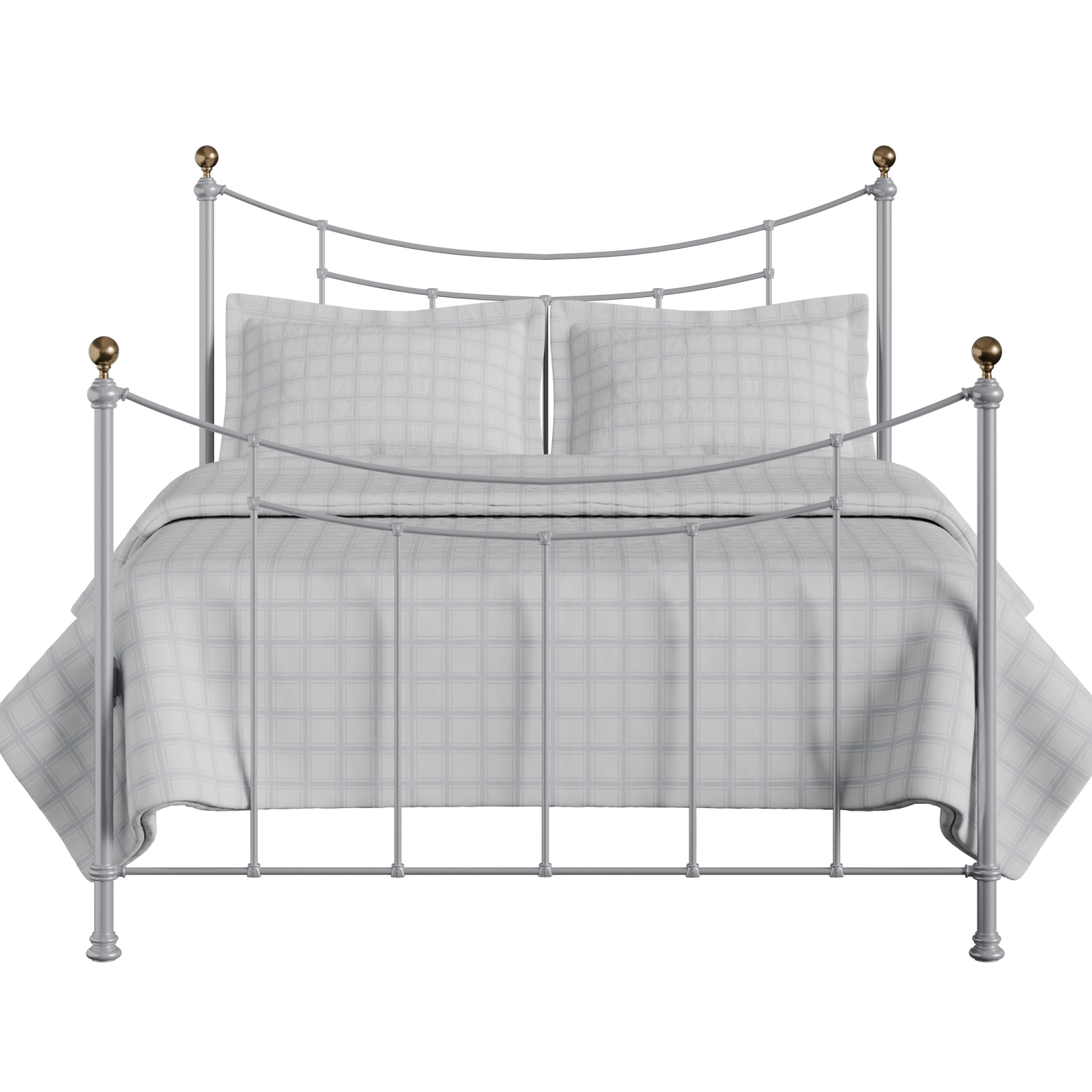 Virginia iron/metal bed in silver