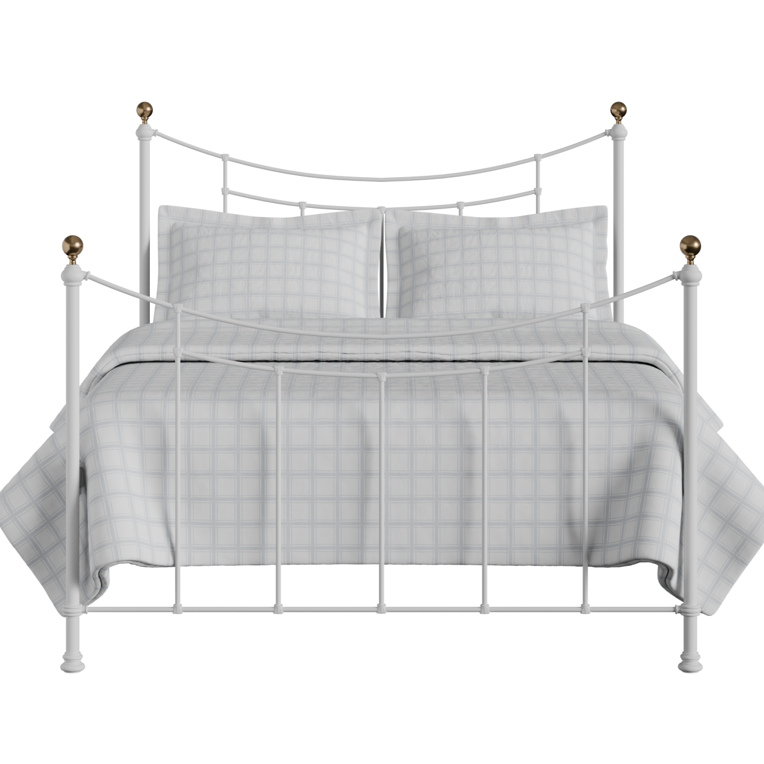 Virginia iron/metal bed in white